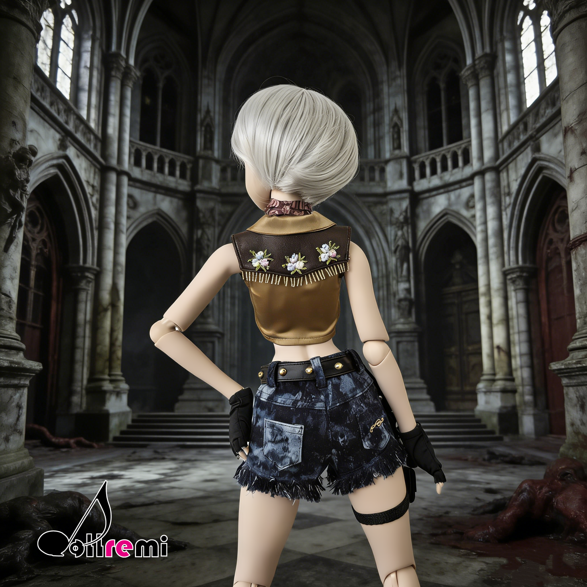 【dollremi】(DD0921) COS Resident Evil : Biohazard - Rebecca Chamber's Cowgirl costume 生化危機 - 瑞貝卡·查姆博斯 - 女牛仔風