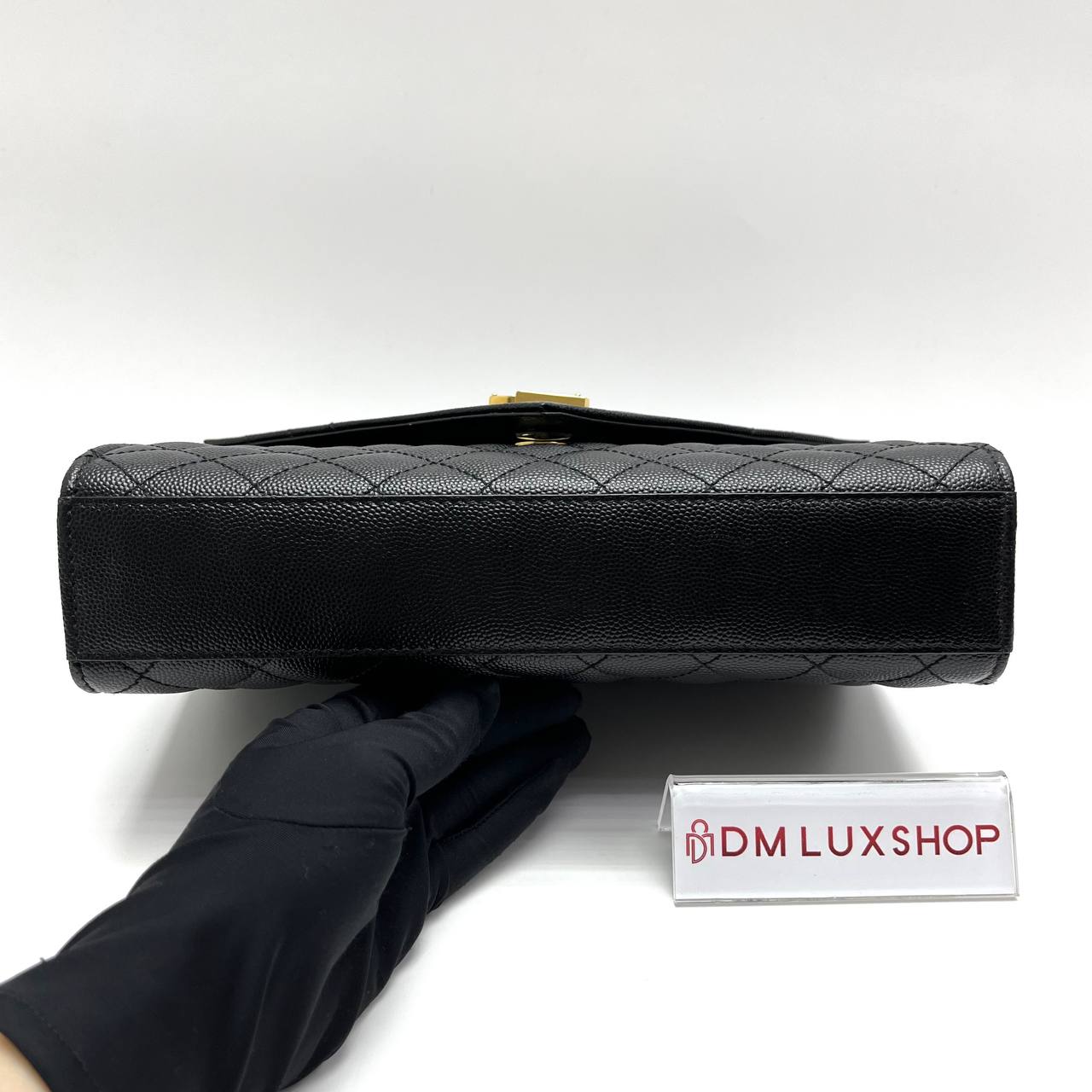 YSL Black Envelope Medium GHW
