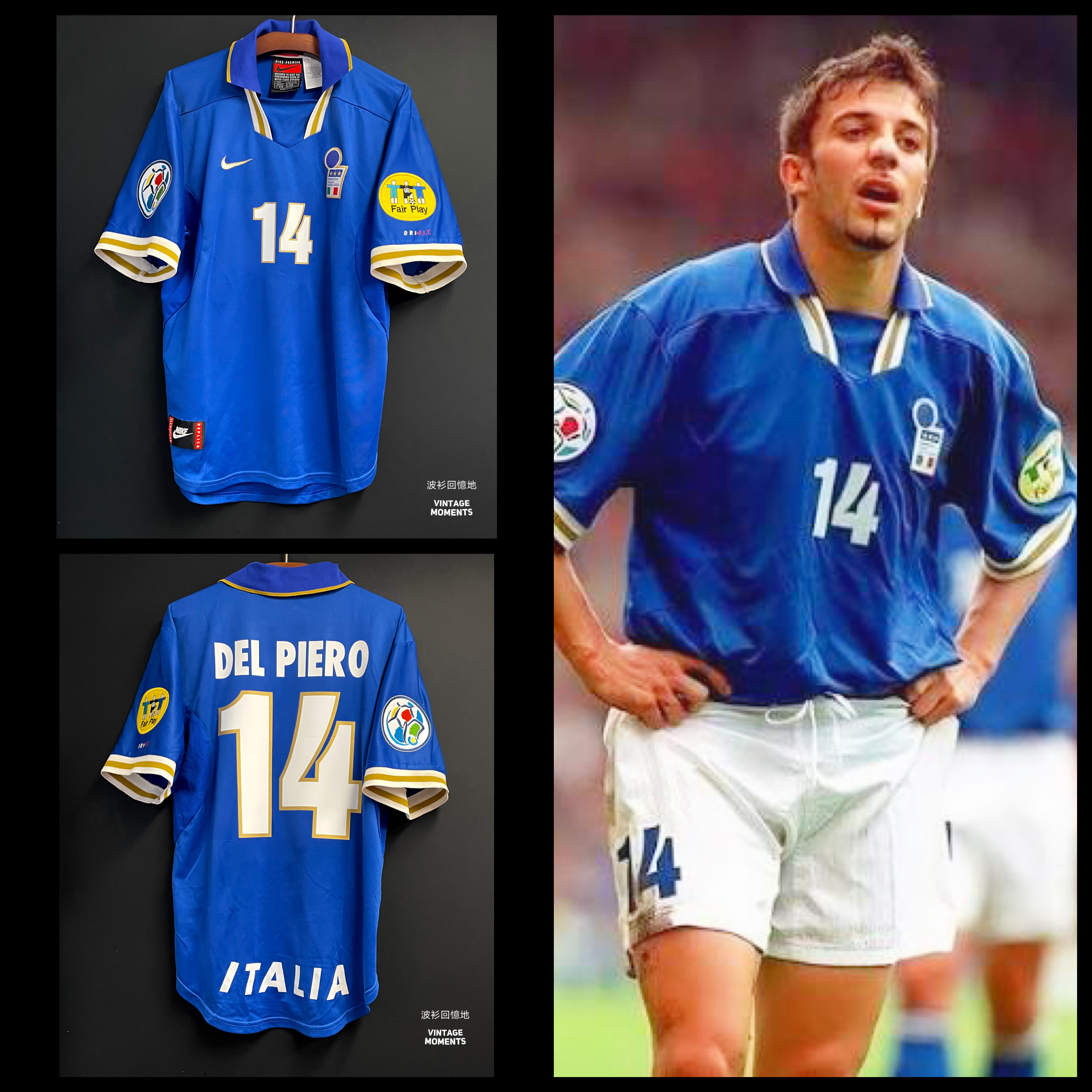 意大利1996主場 迪比亞路 ITALY HOME DEL PIERO