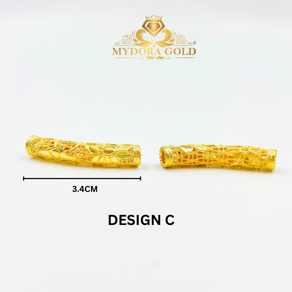 MYDORA Tube Bamboo Anyaman Full Gold (5G) l EMAS 916/22K