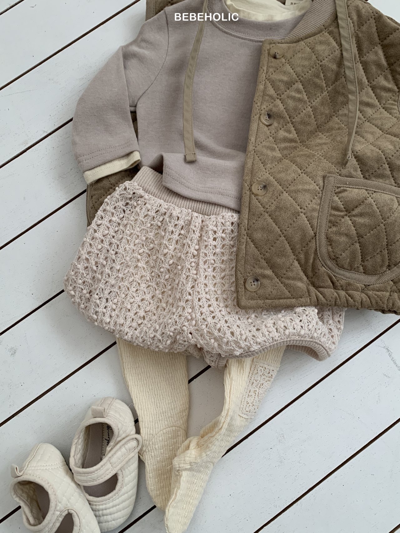 🌸預訂 韓國直送🌸🇰🇷BEBEHOLIC兩色絨球燈籠褲