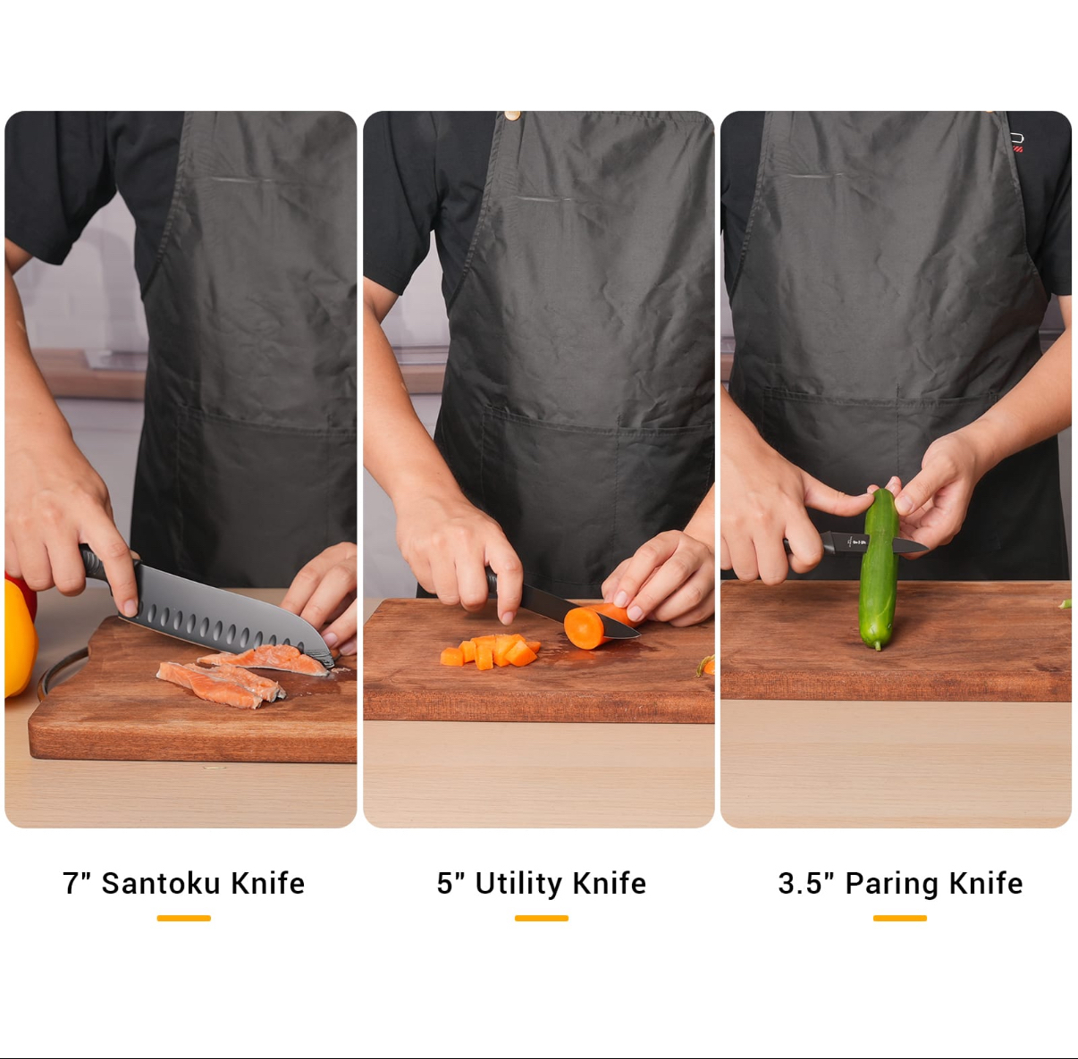 百年品牌張小泉 Master-A系列塑柄刀具15件套黑色 ＊限量100套  