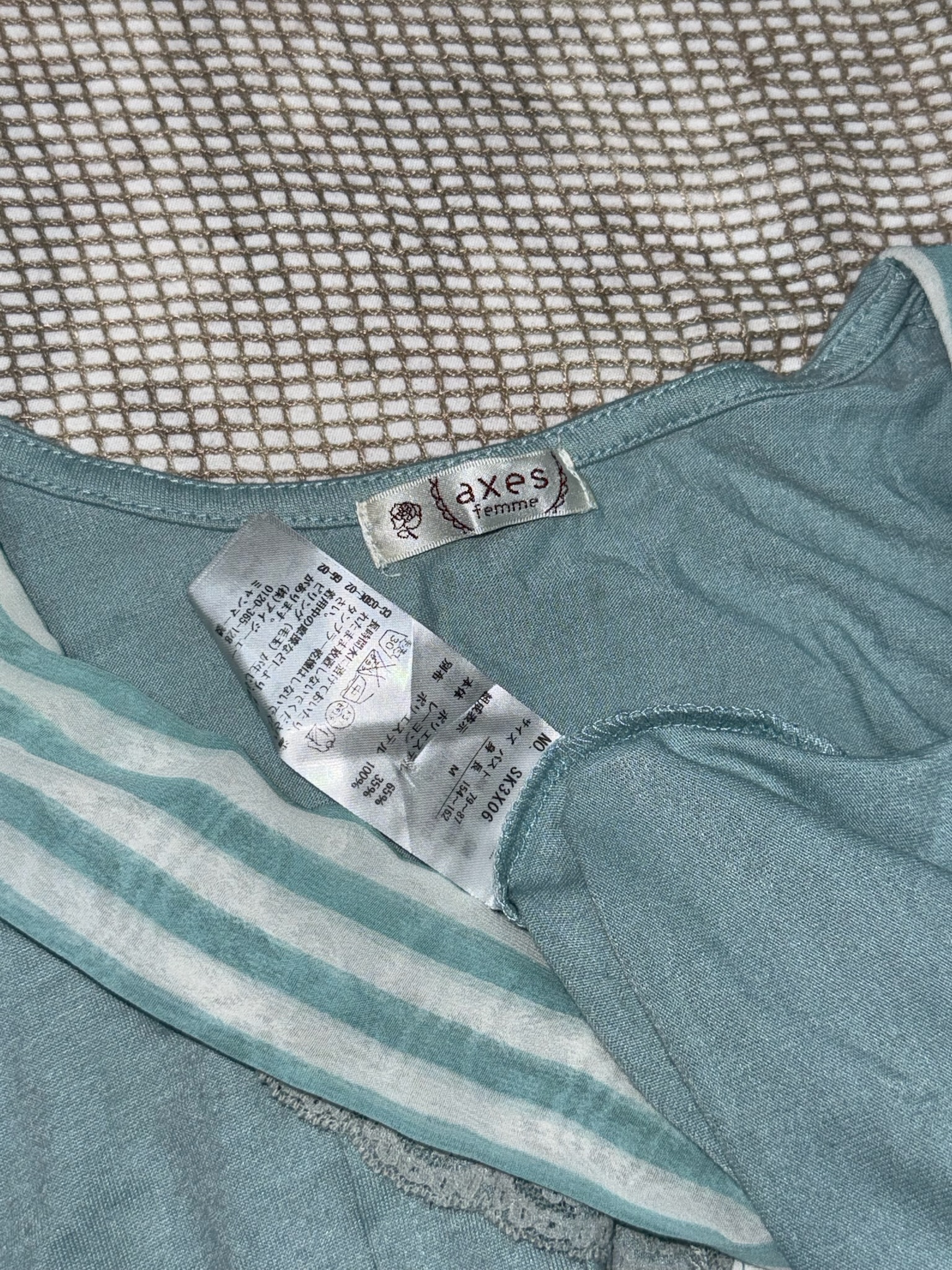 Axes Lace-Trimmed Nautical Style Tunic