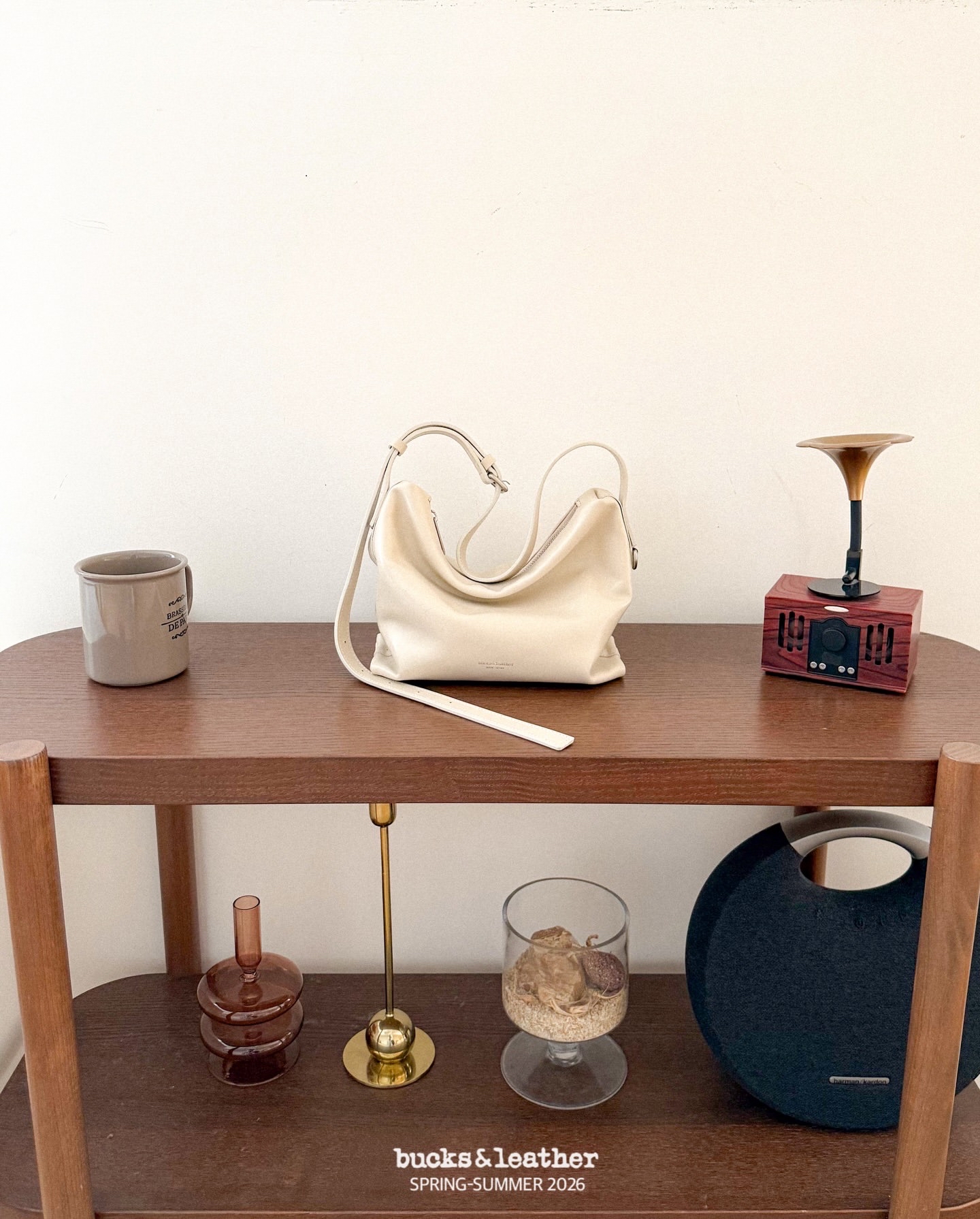 預購_牛皮亮面 Low Bag (S) By Bucks & leather