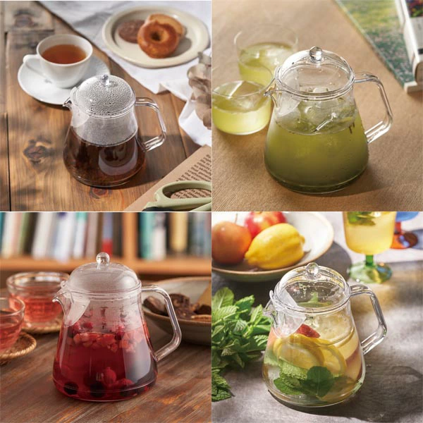 日本製 玻璃感透明茶壺 750ml｜耐用・防碎・易清洗