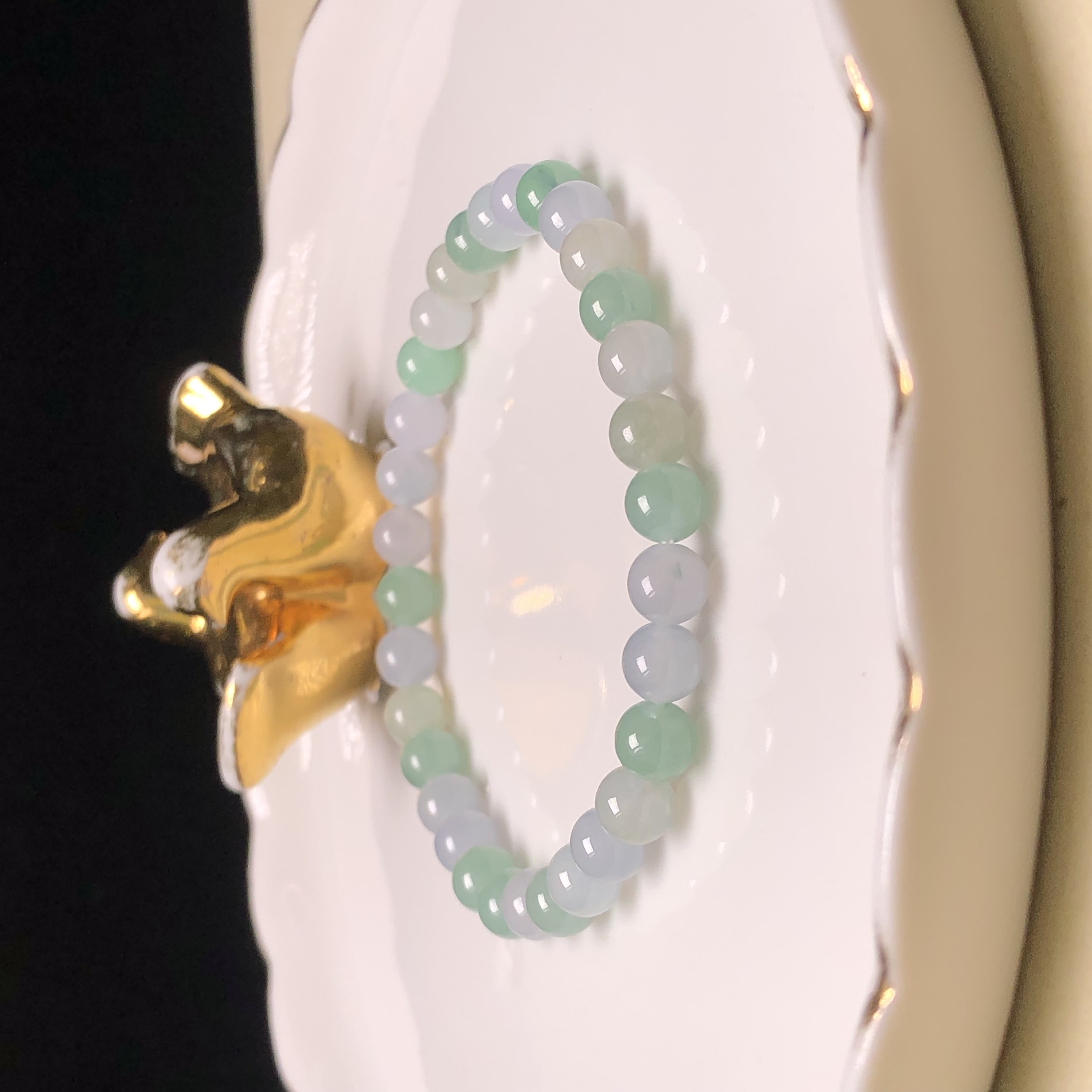 CA00664 雙色翡翠手串5.5mm