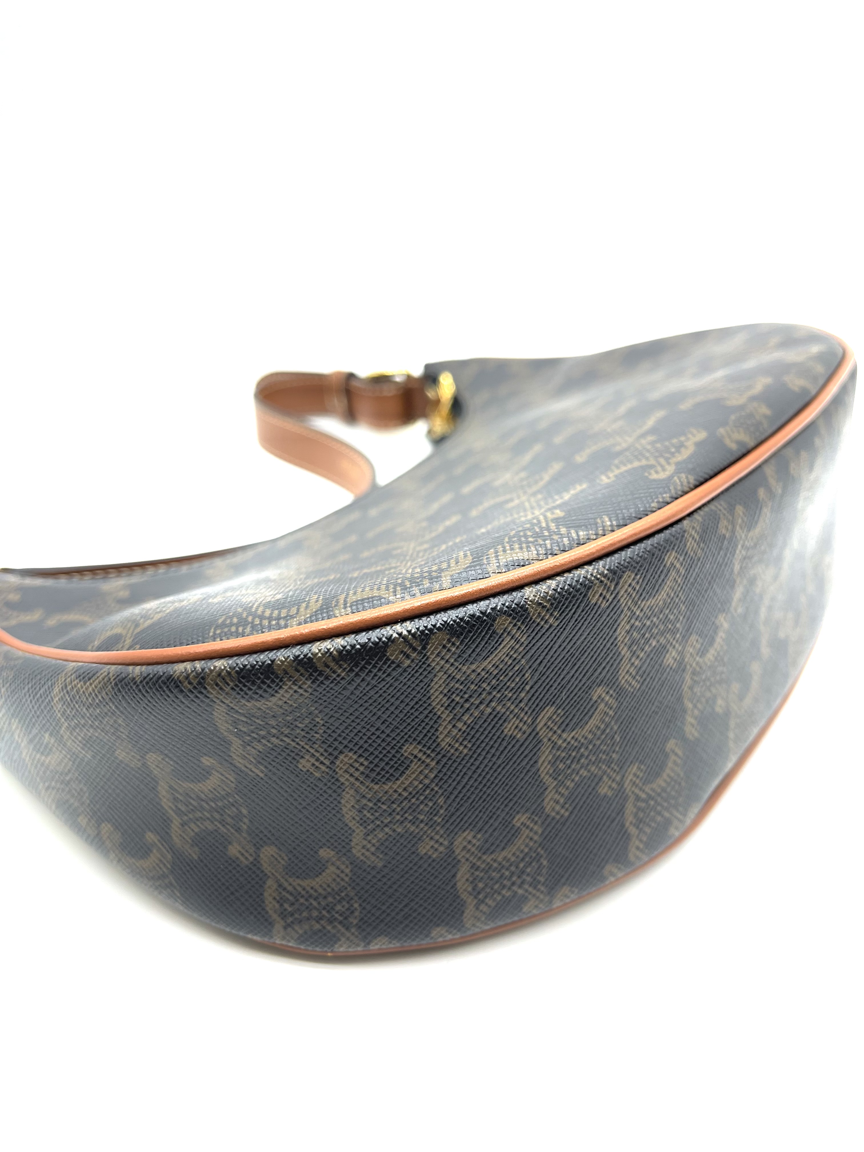 Pre-owned Celine Ava Bag in Triomphe Canvas and Calfskin/ Product Code: 26032002