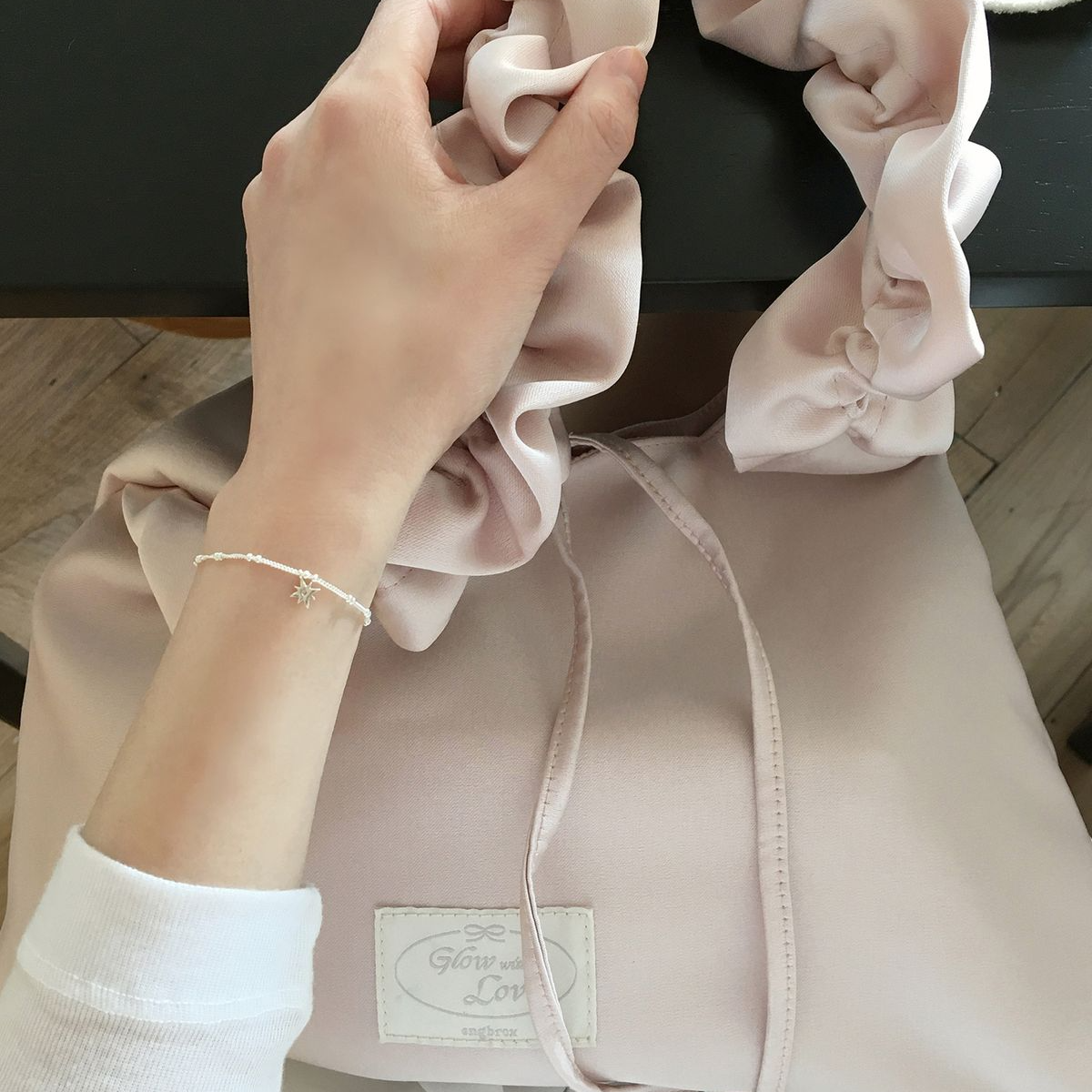 [ENGBROX] bloom shirring shoulder bag (2種)