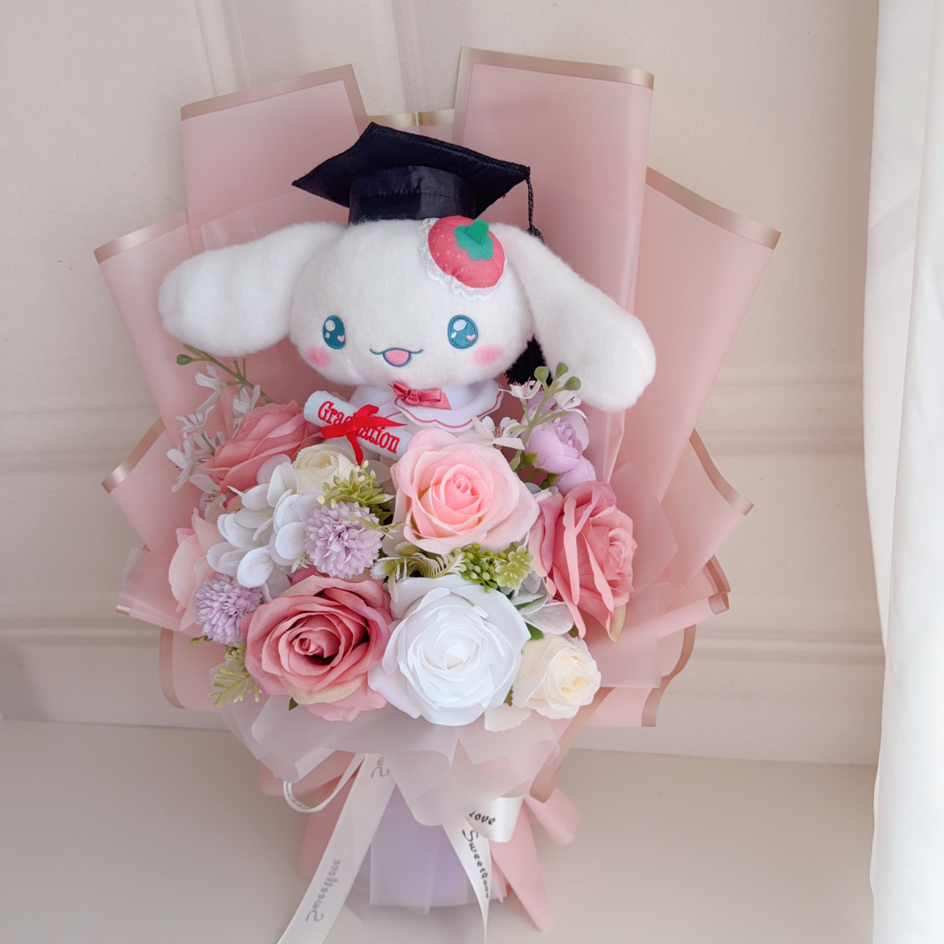 (現貨)肉桂狗畢業花束