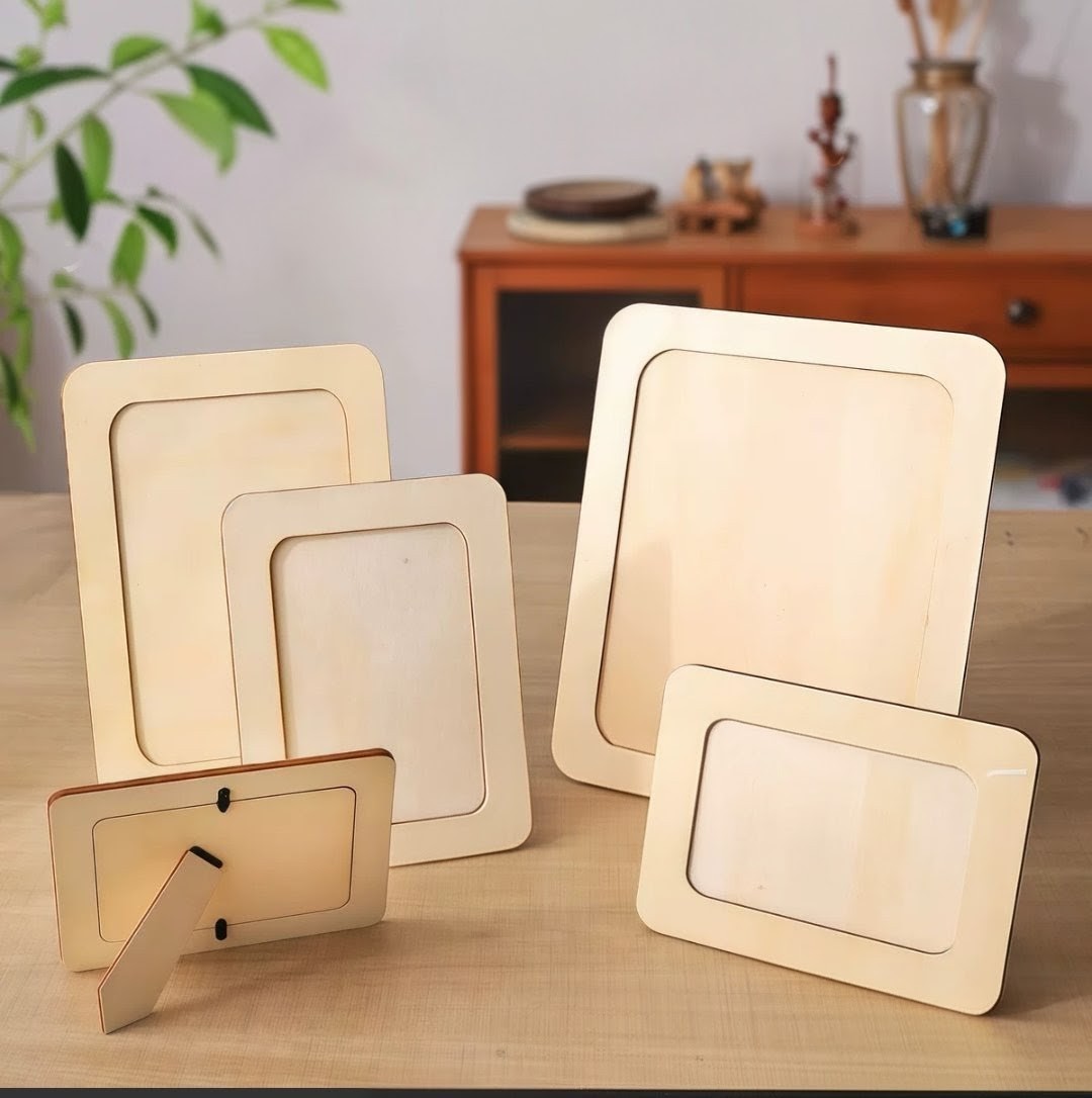 DIY手工材料-木質白胚相框 (G748)  🚛 送貨方式請選(4)