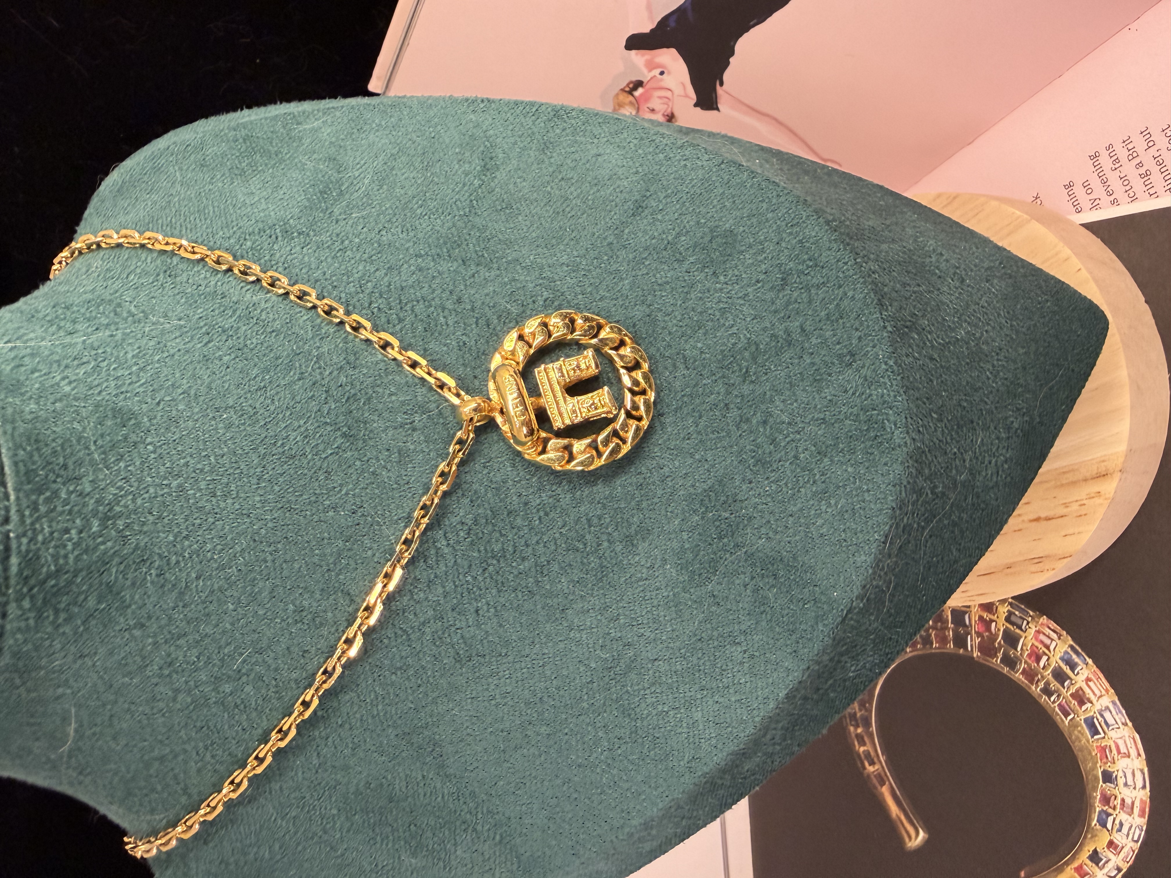 Vintage celine art de triomphe necklace