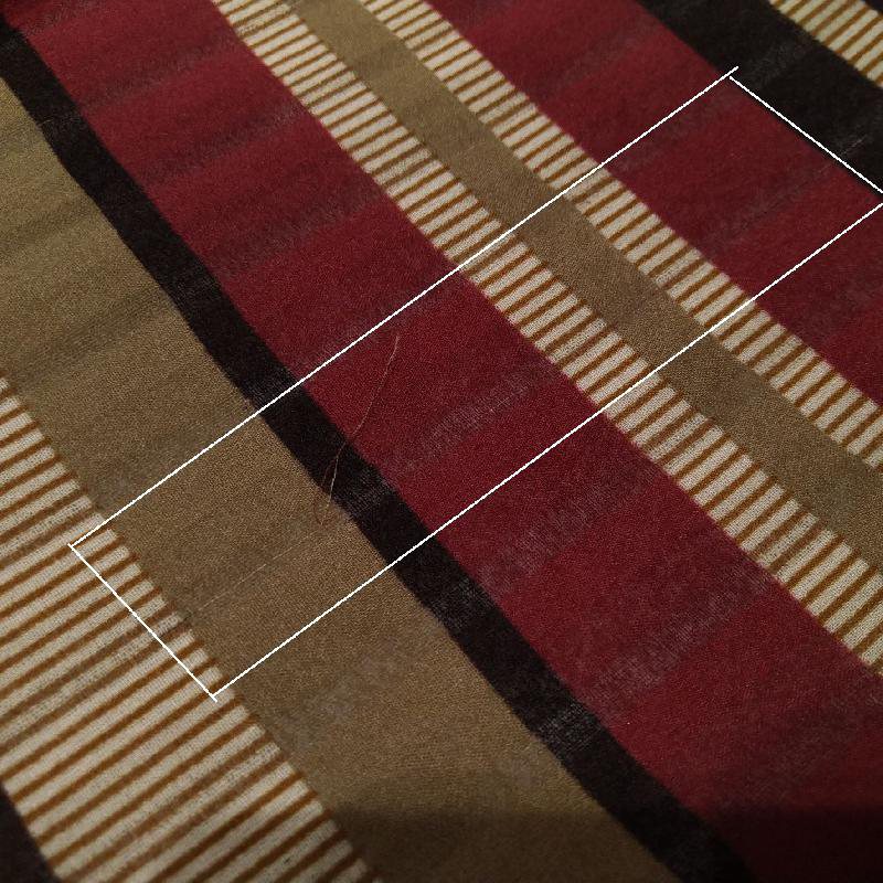 C.a. 1970s Retro Colour Tone Stripe Pattern Soft & Half Sheer Scarf from Germany(EV379)