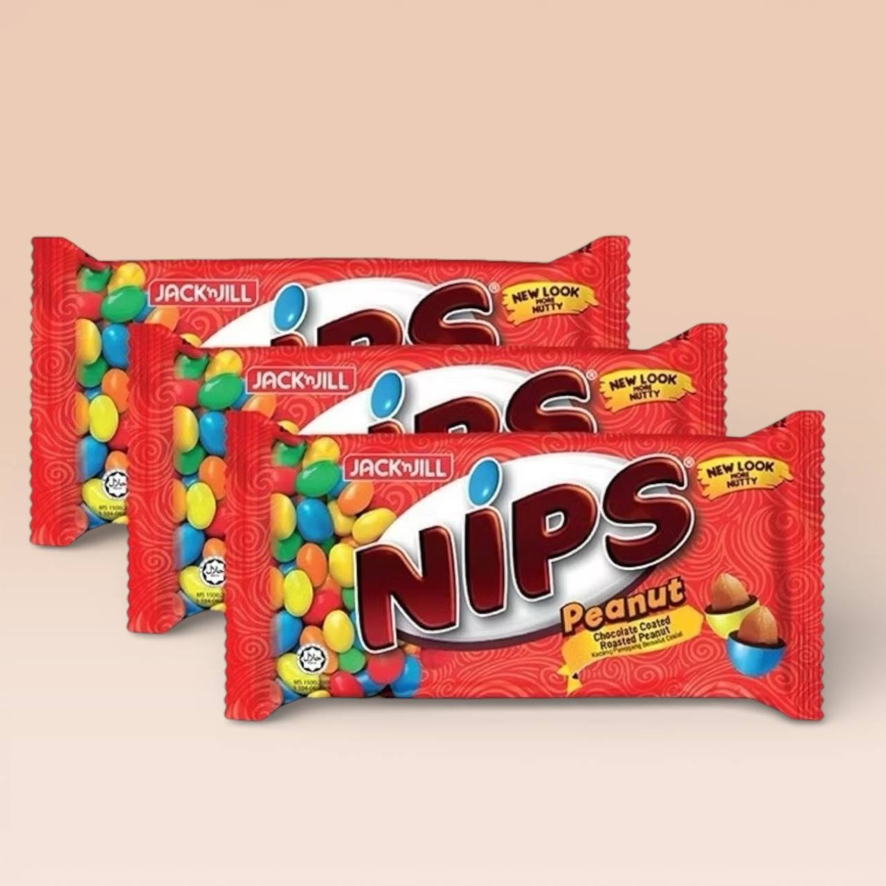 30pcs x 13g Jack'n Jill Nips Peanut Candy