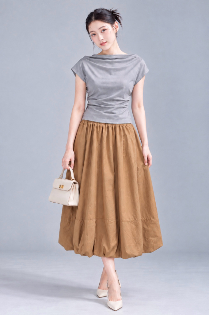 309941 Sculpted Drape Blouse