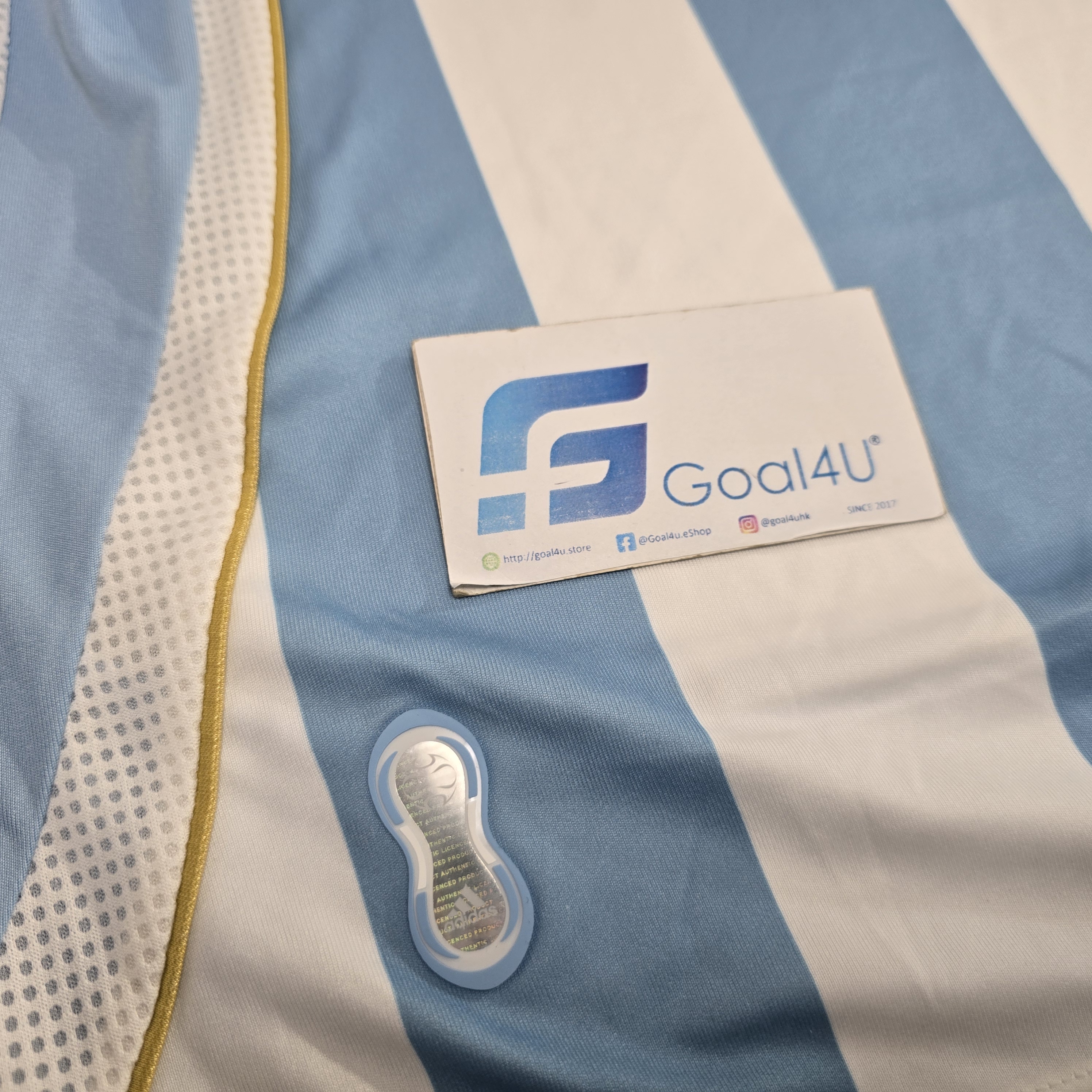 #現貨 ✨經典重生 🏆美斯首登世杯 Adidas Argentina 阿根廷 重製版 2006 主場球衣 連MESSI印字 (可加臂章) JN3708