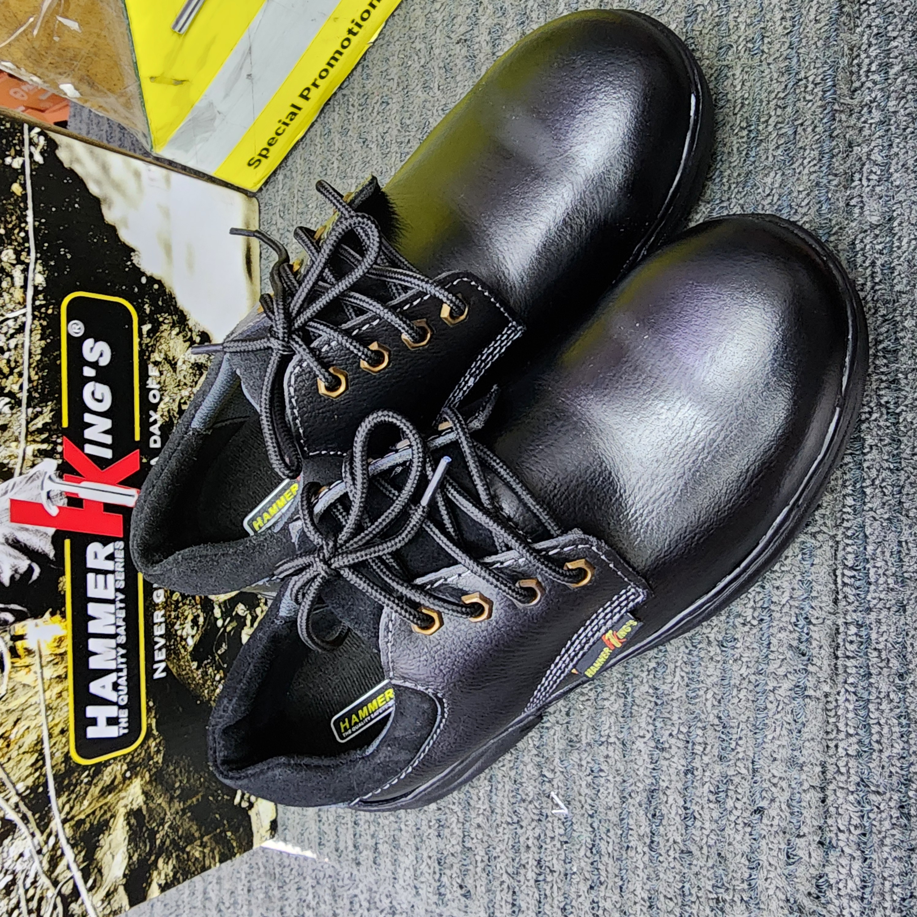 Hammer King's HK 13030 Industry Steel Toe Cap Leather Safety Shoe | Kasut Keselamatan |Kasut Keselamatan