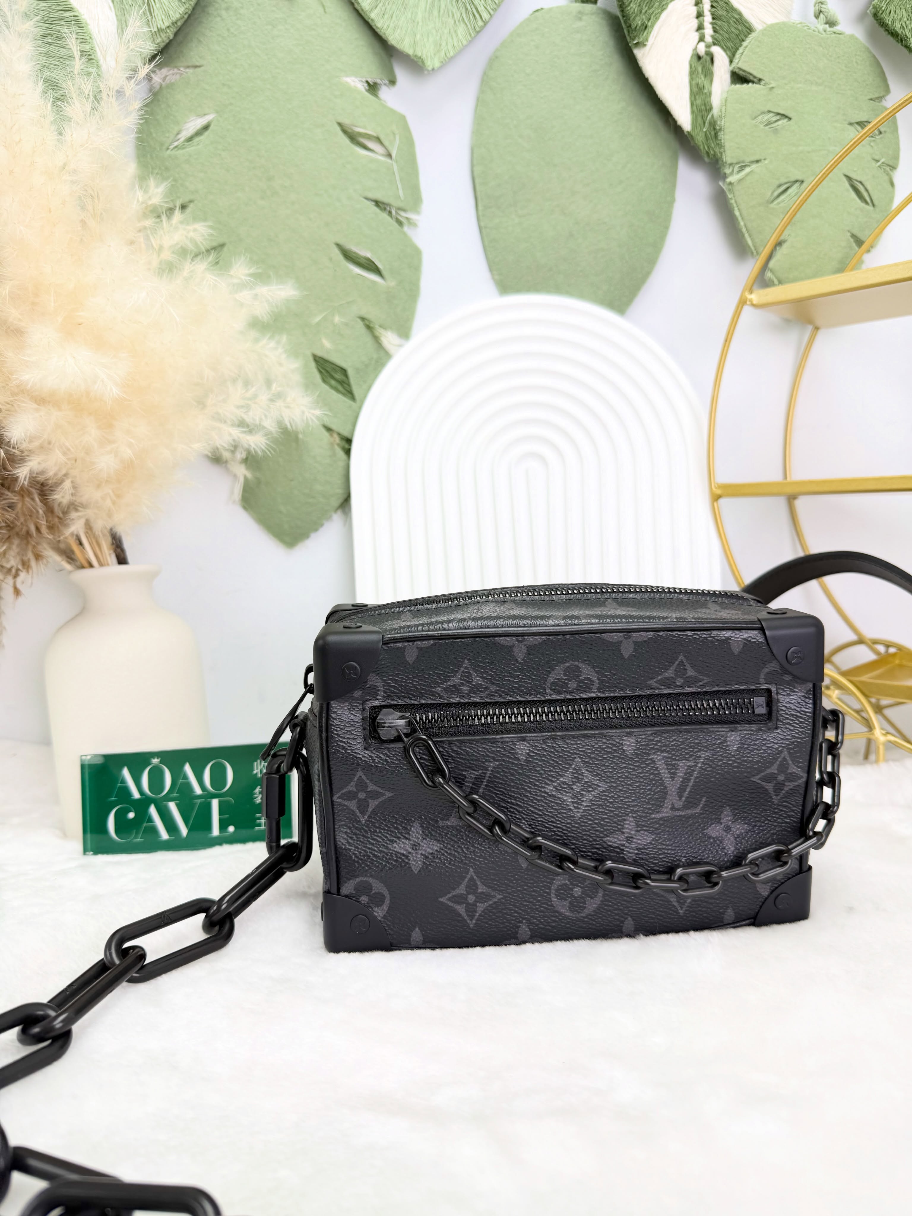 LV👜 PRE OWNED 🛍️Mini Soft Trunk 黑色老花 晶片款🖤