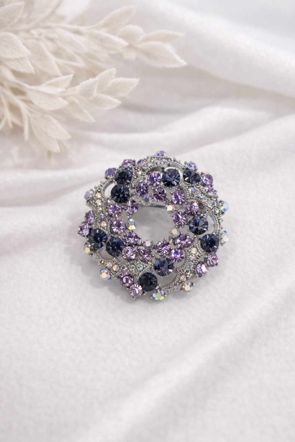 Swarovski I am a Big Circle Brooch