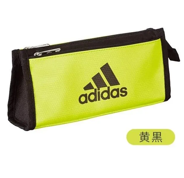 現貨🌸日本直送 | adidas日本版軟質雙層鉛筆袋/文具袋/收納包 （黃）