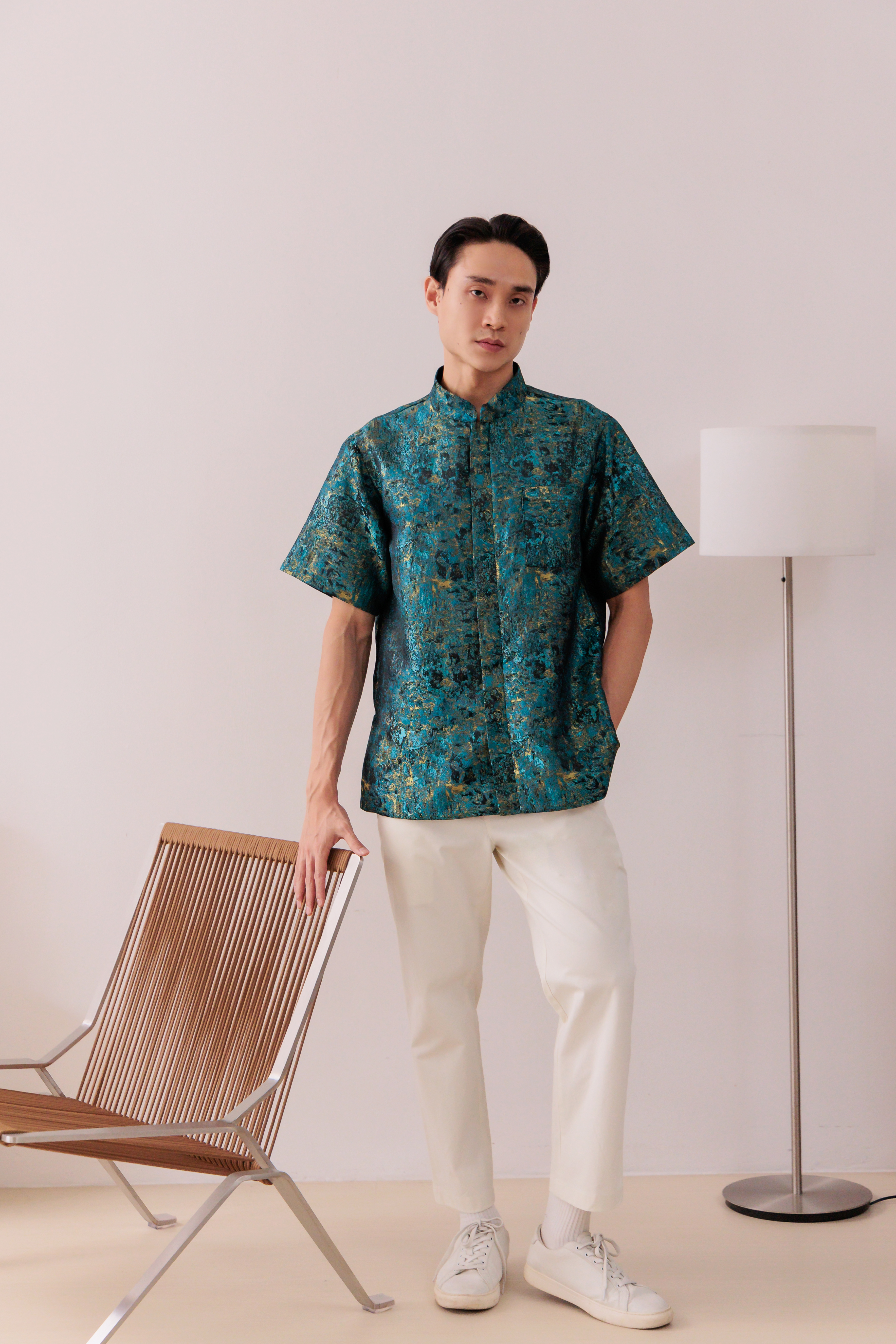 【Pre- Order】Midnight Oasis Metallic Shirt  聚宝金泽 IW006