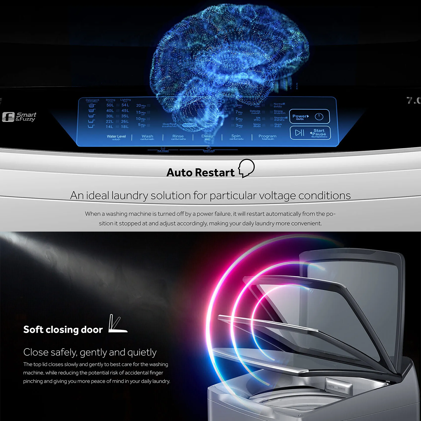 Haier 11kg Inverter Top Load Washer (HWM110-B1678ES8)