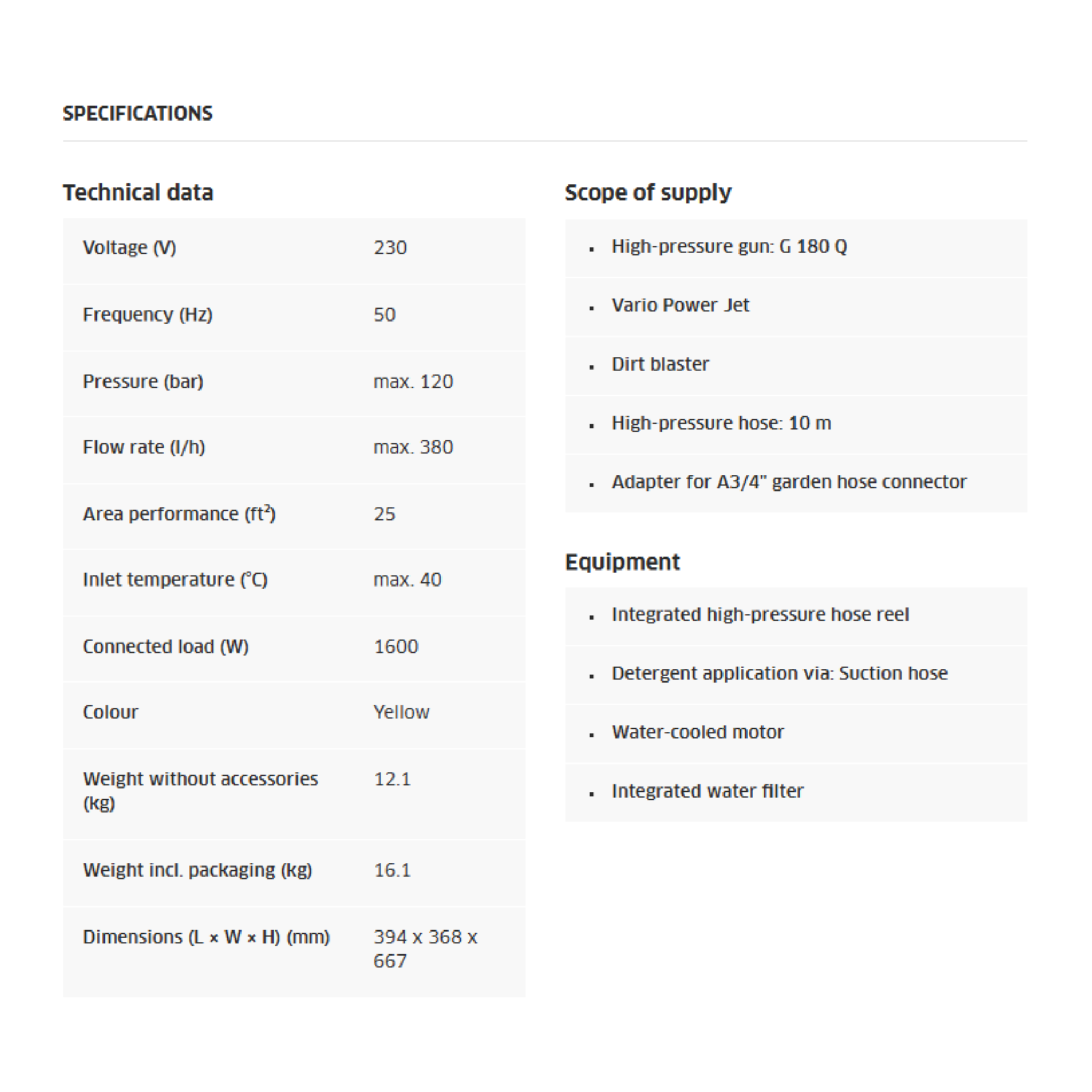 Karcher K3 Deluxe Premium High Pressure Washer (K3 Deluxe)
