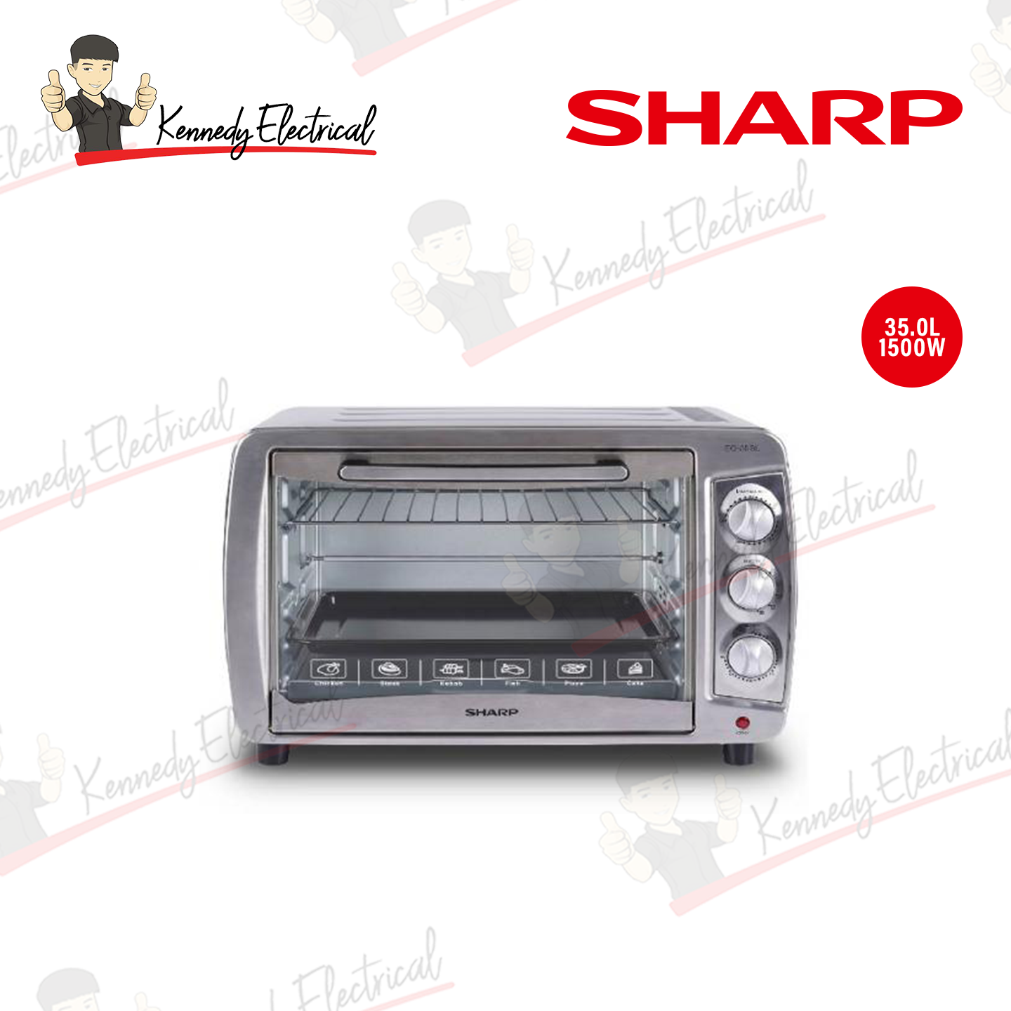 Sharp 35L Rotisserie Convection Electric Oven (EO35STMA)