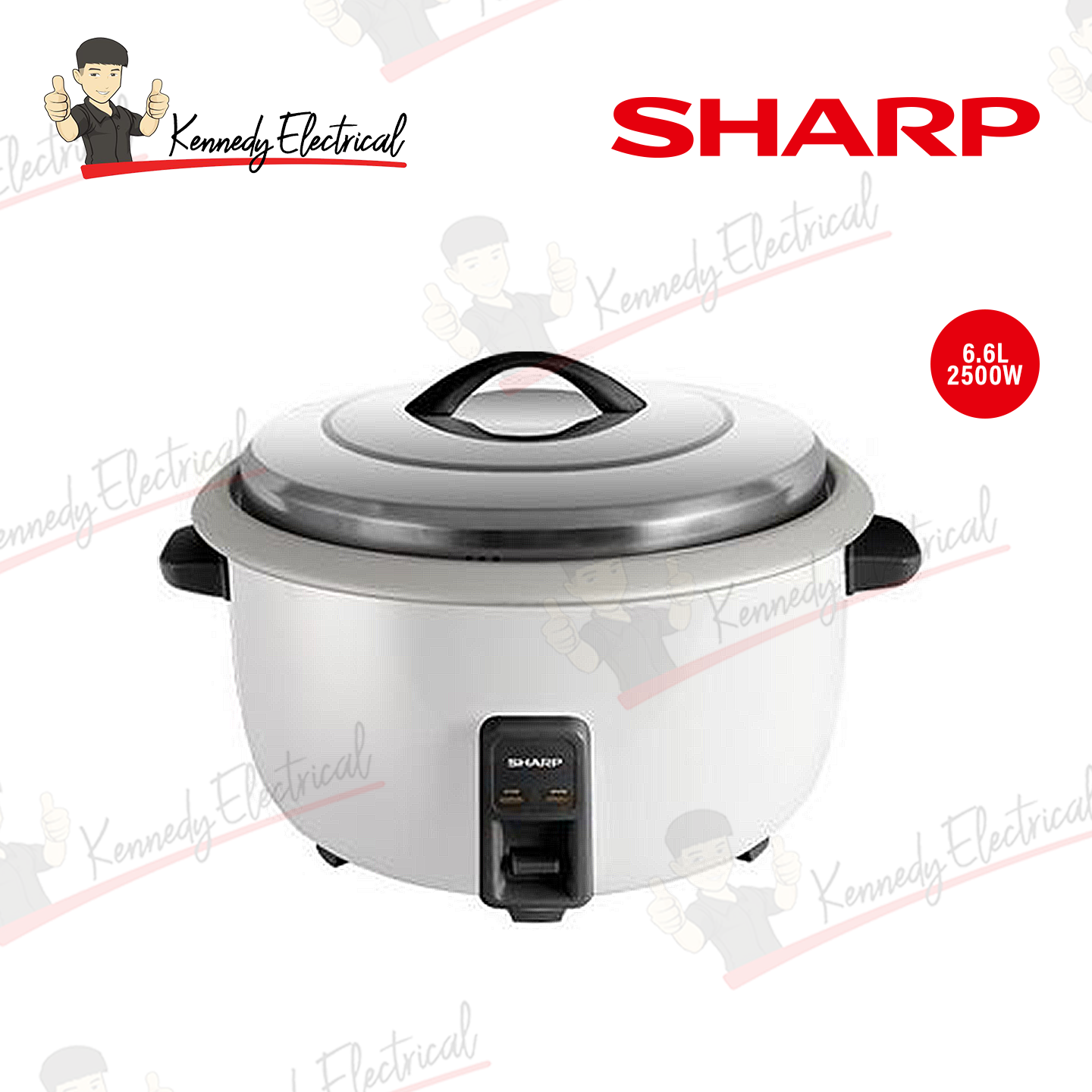 Sharp 6.6L Commercial Rice Cooker (KSH668CWH)