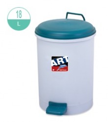 412圓形有內膽腳踏垃圾桶(18L)