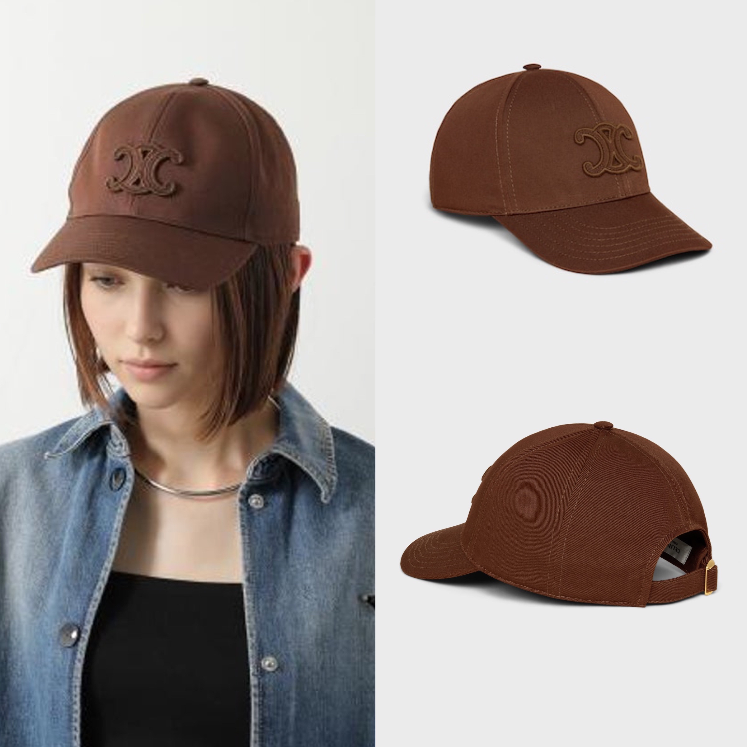 快閃優惠⚡️訂貨 📮Celine Triomphe cap  Size M 58cm / L 59cm