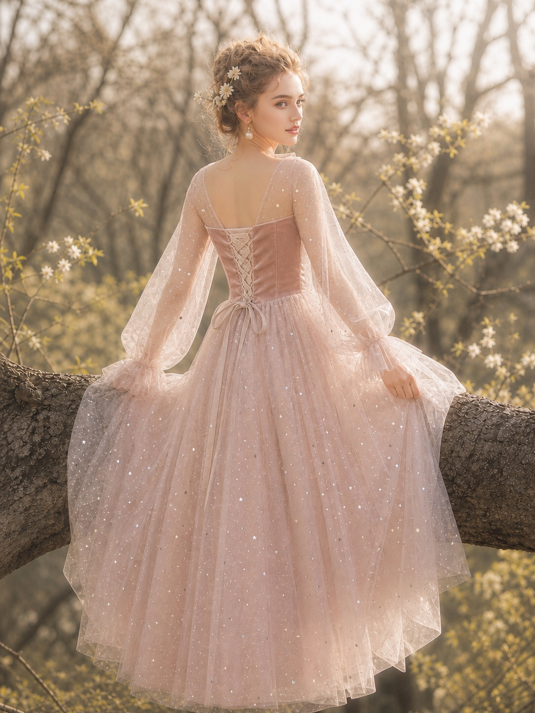 維多利亞粉玫瑰棉花糖仙子禮裙Victorian Rose Marshmallow Fairy Gown