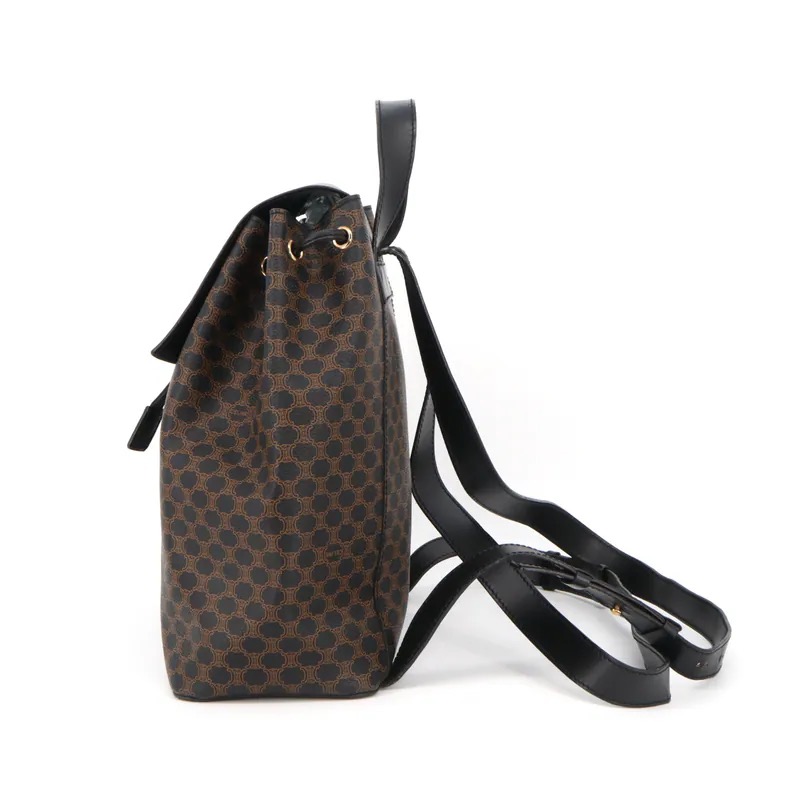 Celine Black Macadam Turn Lock Backpack