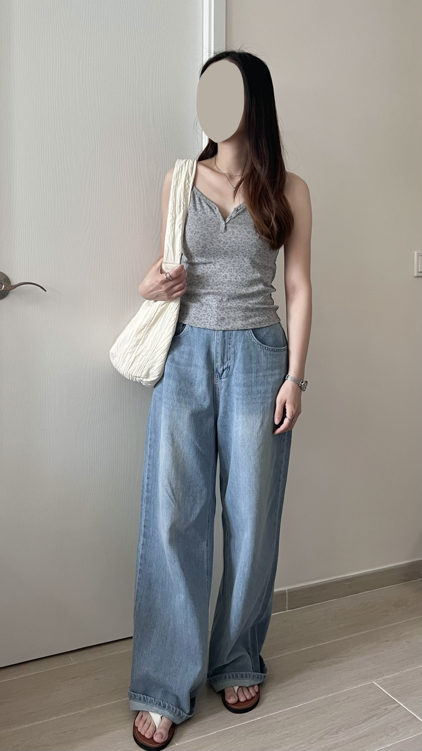 夏日清新碎花背心