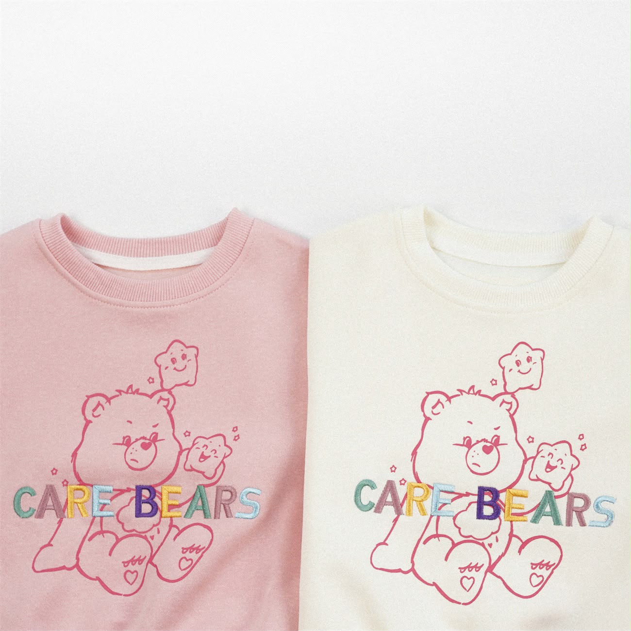 日單彩虹熊彩色刺繡衛衣