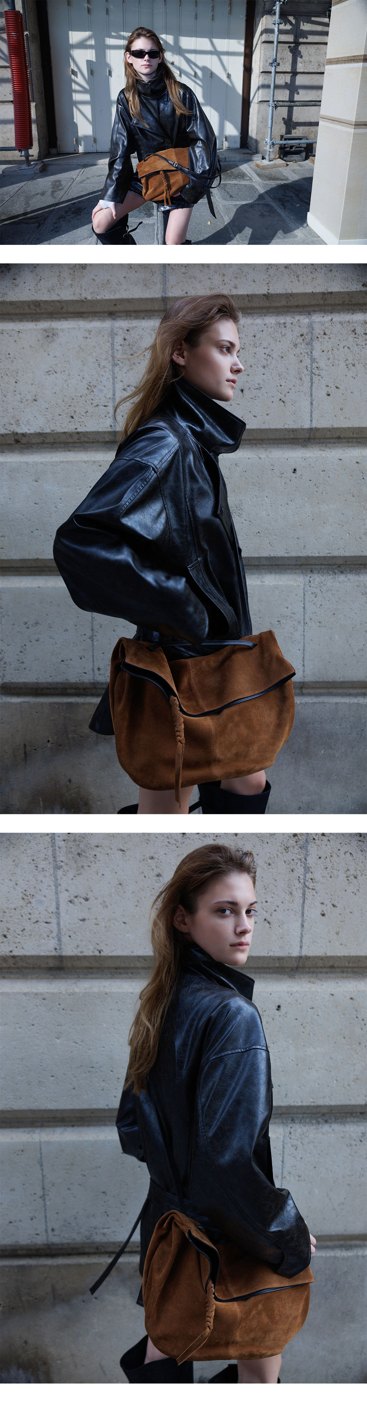 LOEUVRE - Arche Shoulder Large (suede ver.) FA6AB377-N8