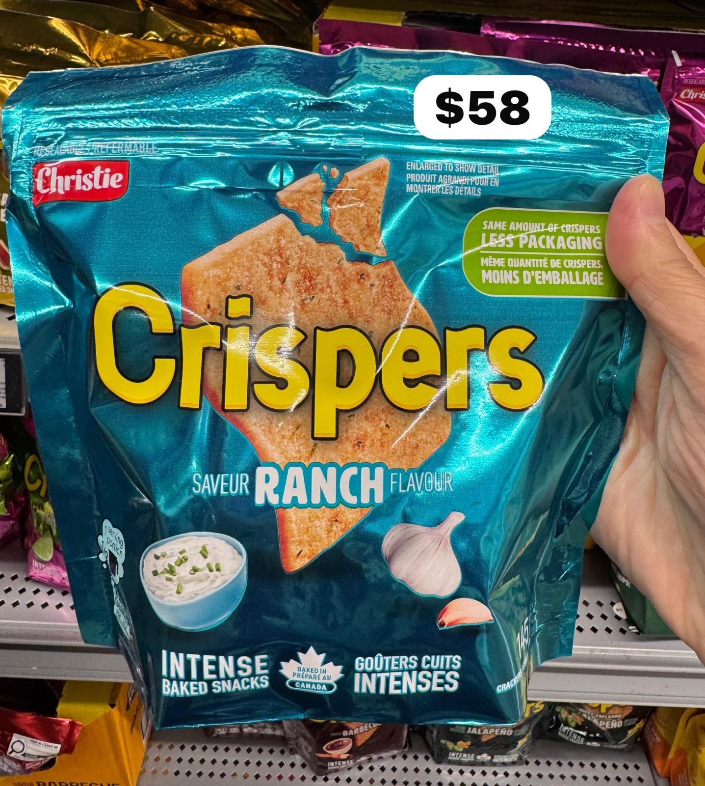 🇨🇦 Crispers Ranch Flavour 145g