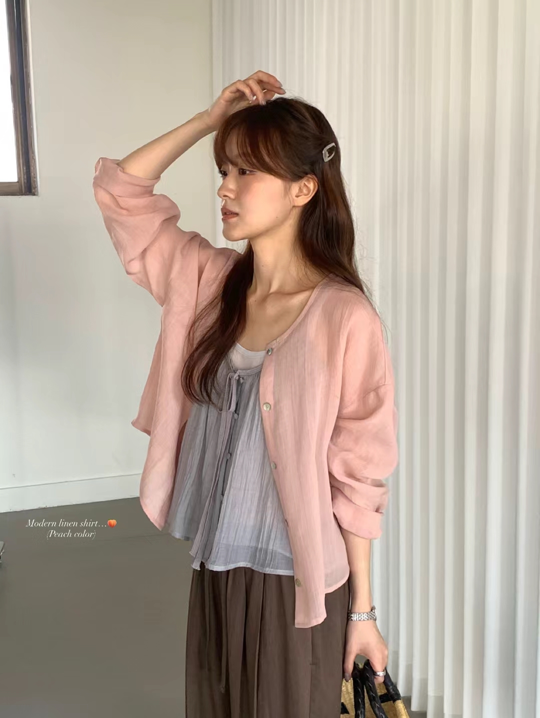 🇰🇷東大門女裝 | modern linen shirt