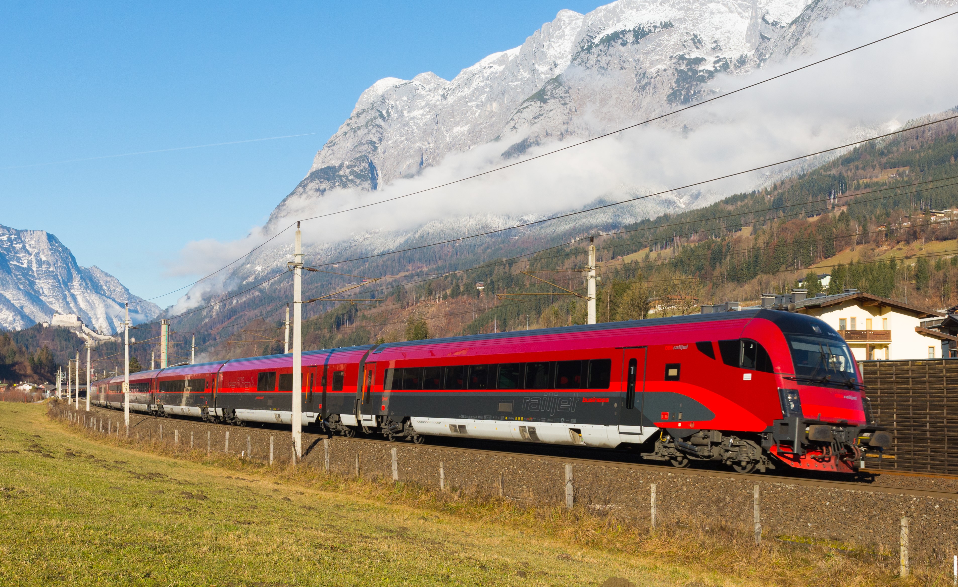 ÖBB Railjet 奧地利聯邦鐵路噴射機客運列車 Lemke Hobbytrain N 1:160 7pcs/set