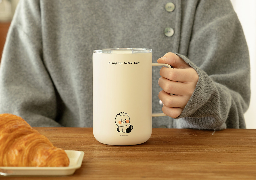 春植 方形手柄 保溫 馬克杯 (560ml)