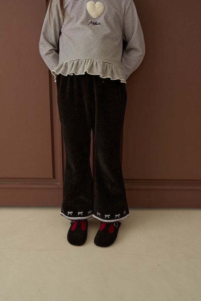 Momoann | Ribbon Bootcut Pants
