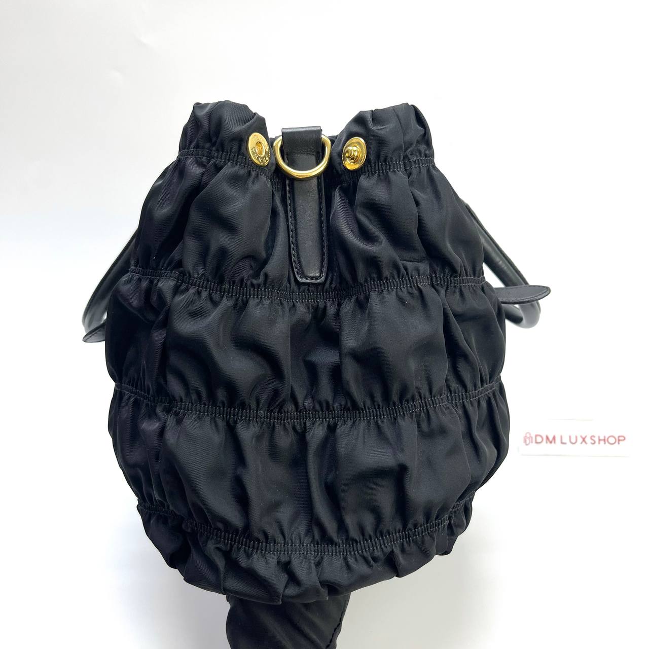 Prada Tessuto Gaufre Nylon Two Ways Tote Bag GHW