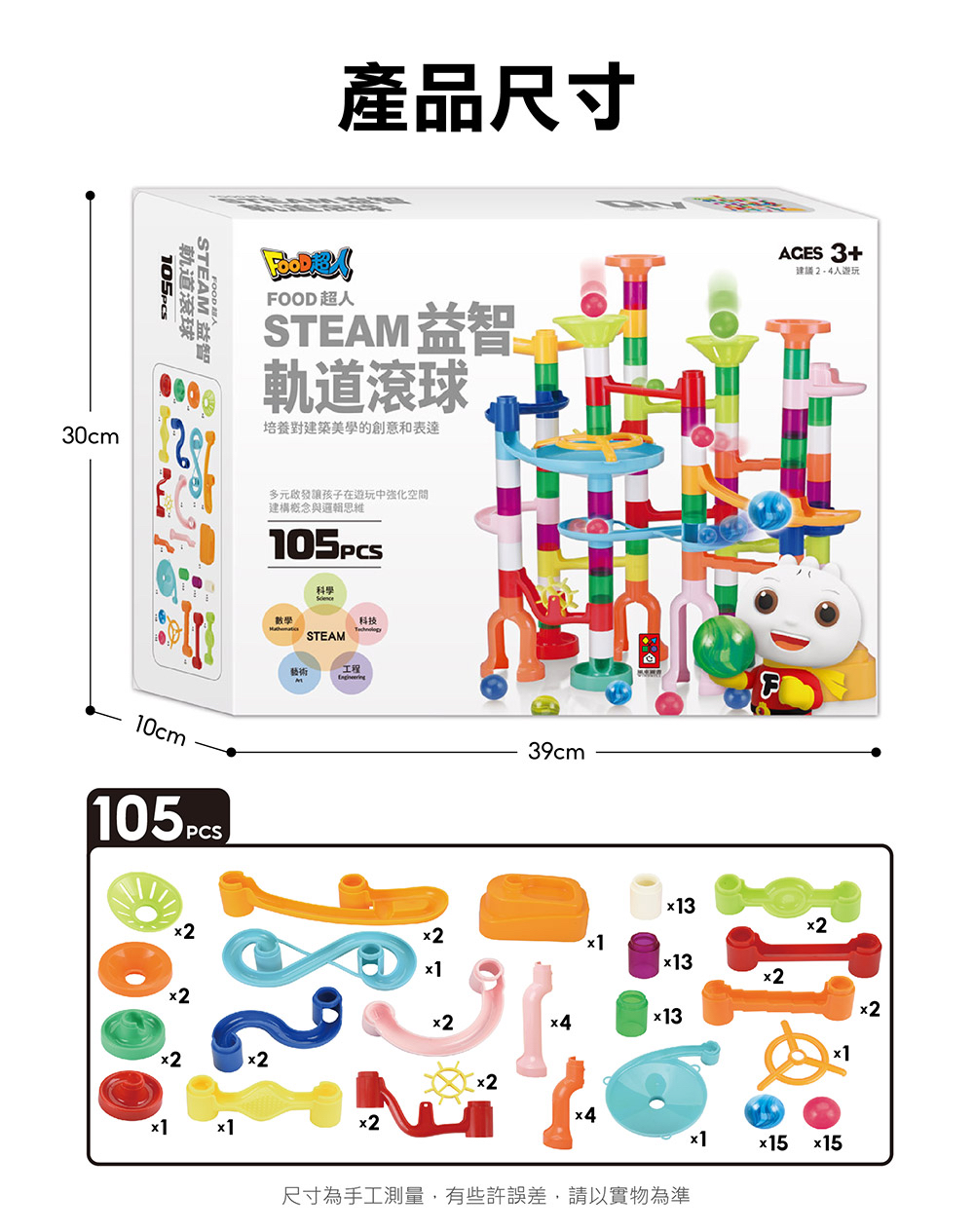 🔸預購貨品🔸FOOD超人STEAM益智軌道滾球