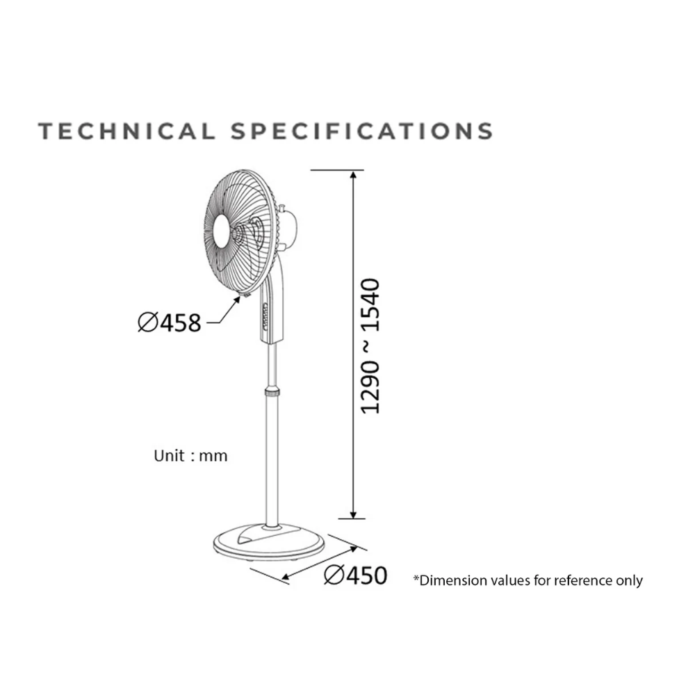 KDK 16" Stand Fan P40US SA