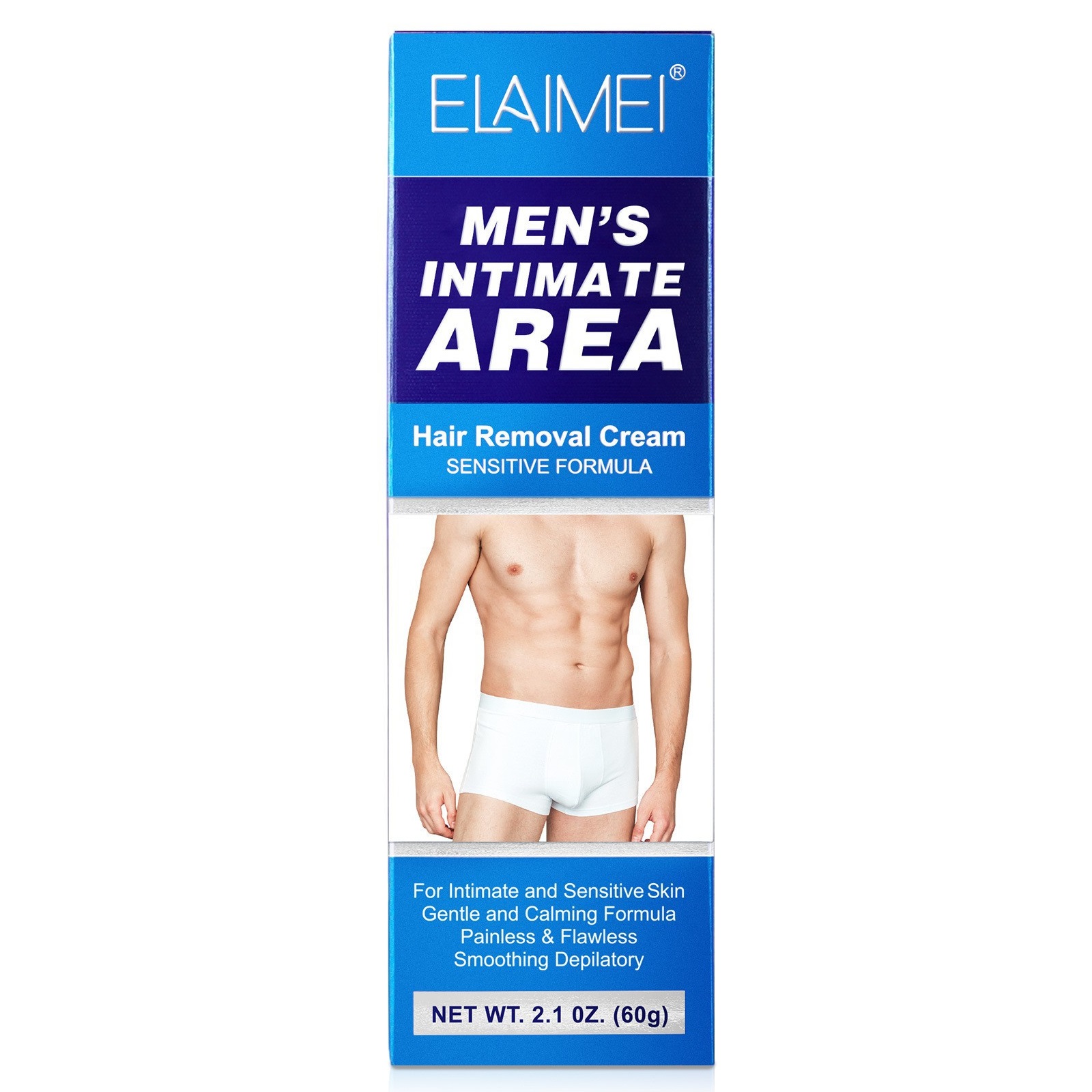 ELAIMEI 天然男士私密部位脫毛膏 極速脫毛膏 溫和不刺激淨毛膏 無痛快速除毛膏 [平行進口]  TT0540