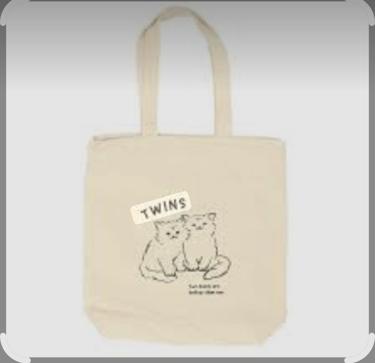  JOUET / ジョエット プリント トート 帆布托特包「TWINS」貓咪J6941L 