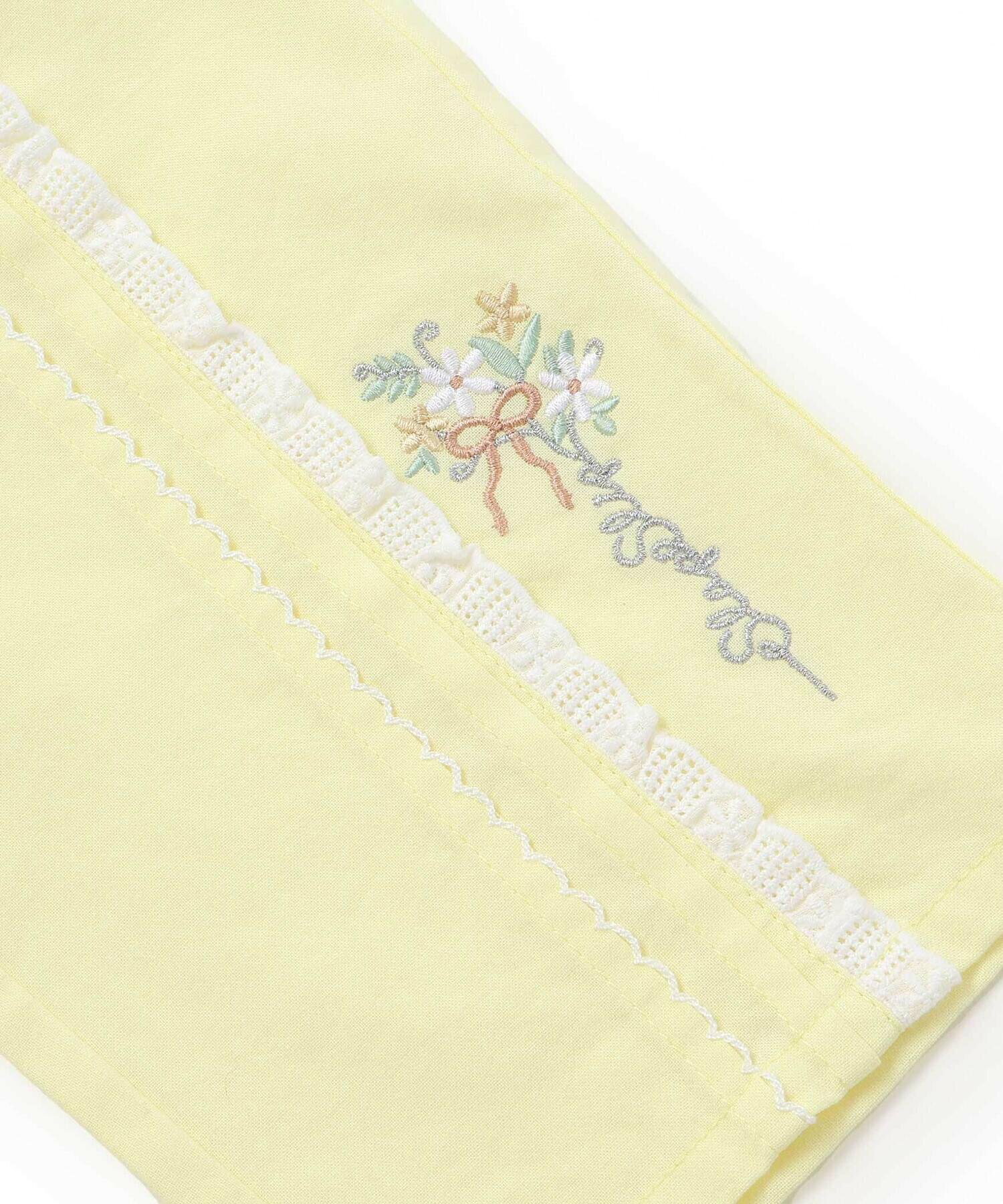 🆕【⭐訂購⭐】🌀 🇯🇵 日本直送 蝴蝶結 蕾絲側線 刺繡花朵 寬鬆七分褲［2款選］🌀[ELDA-0152][260516]