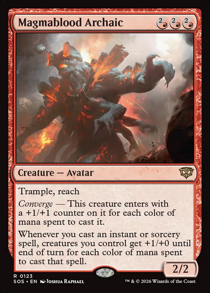[EN] [Foil] Magmablood Archaic [SOS-123] R