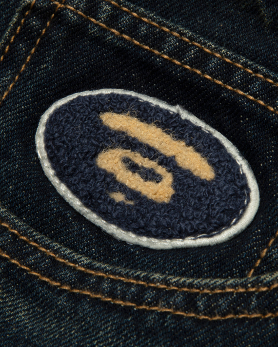 AAPE AAPEUNVS Moonface Embroidered Jeans (D653XXR)