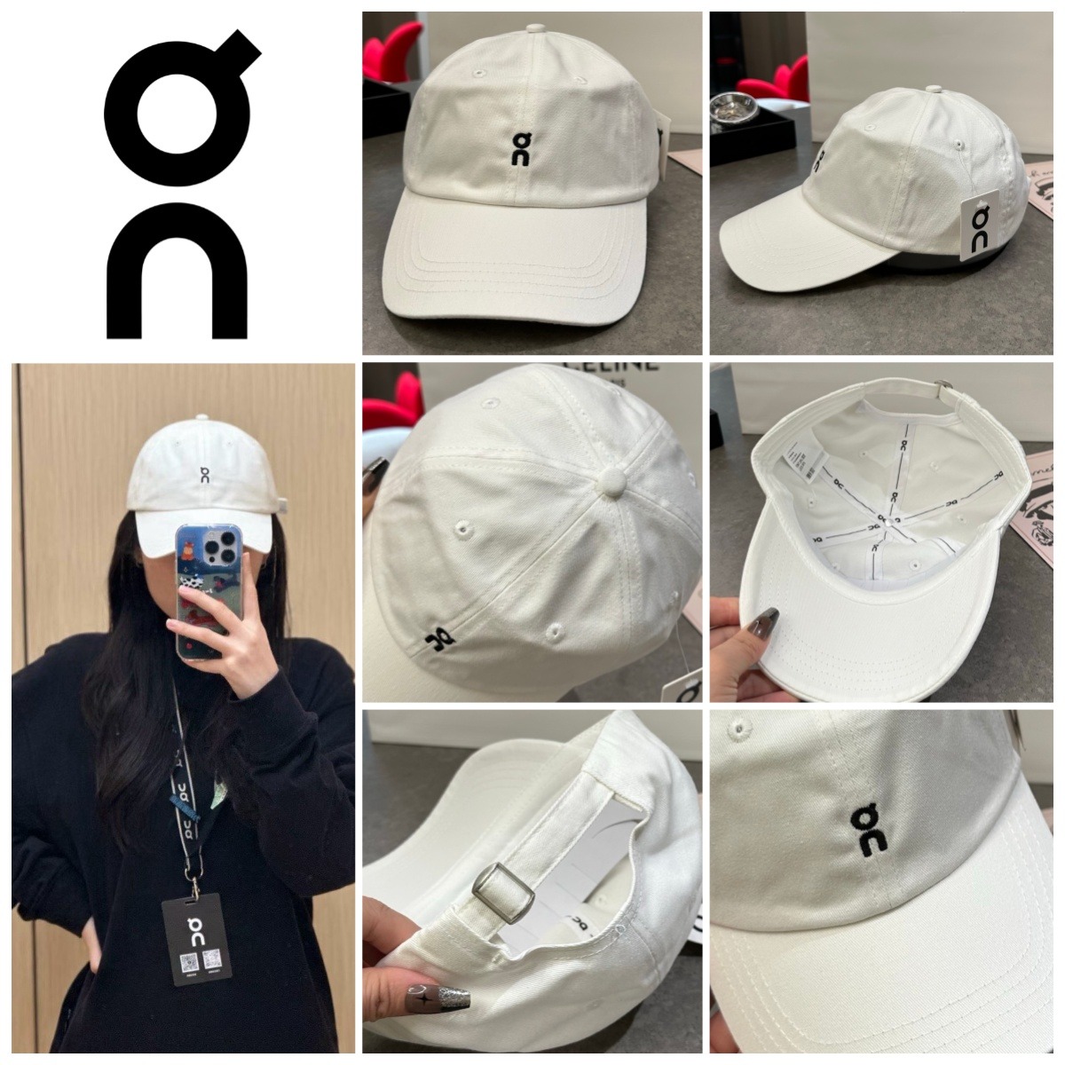 On 簡約刺繡標棒球帽