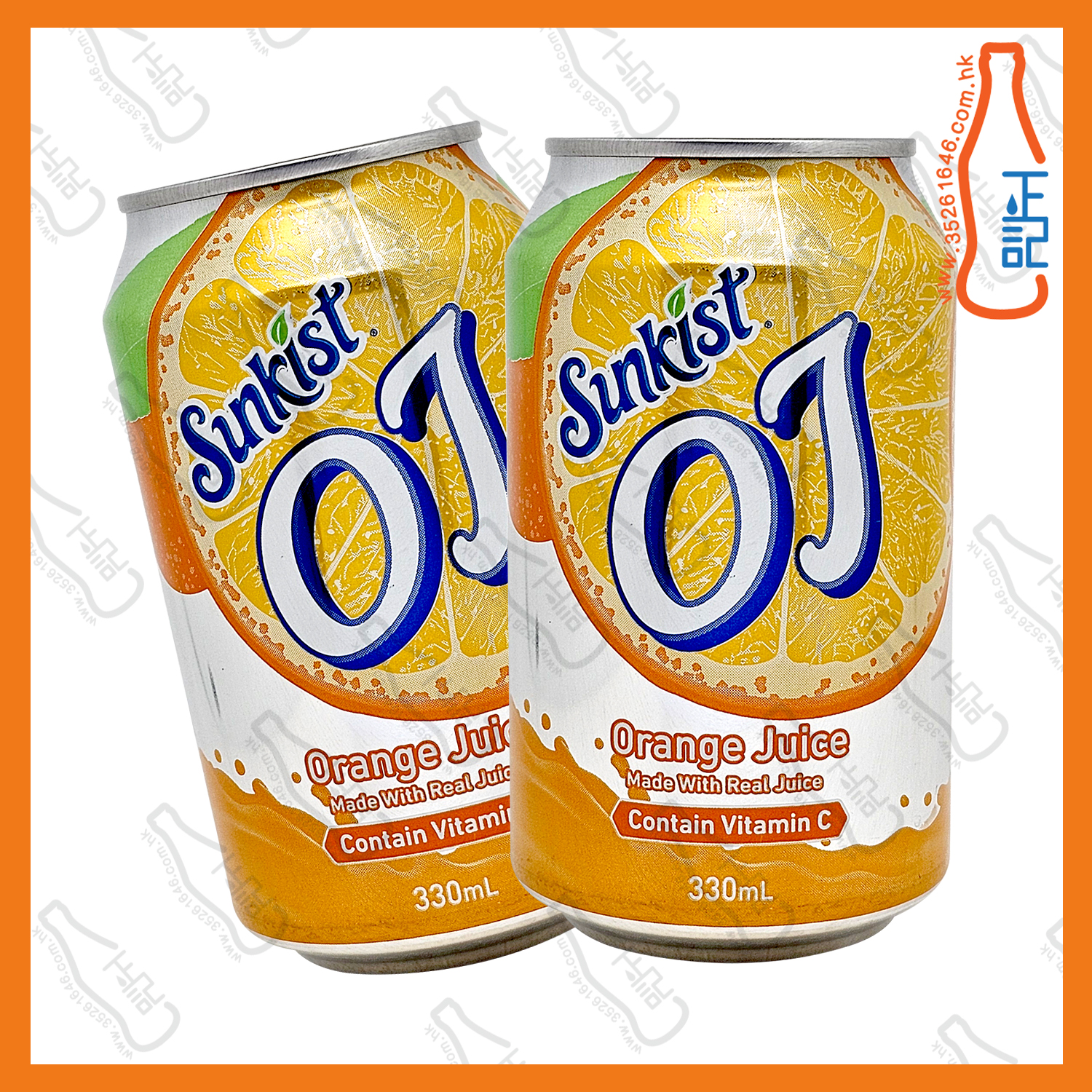 ==新奇士OJ 330ml x 2罐 /份